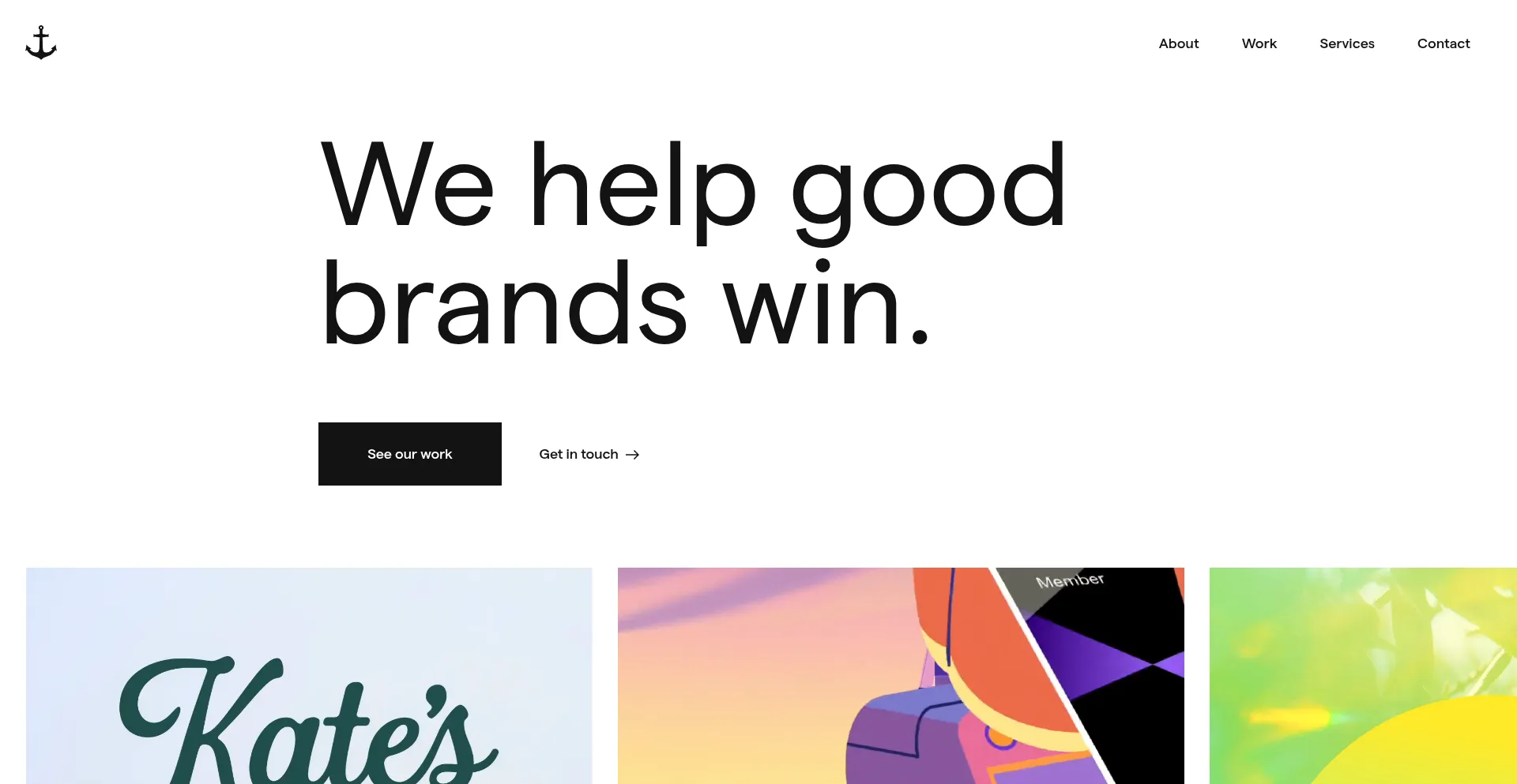 Website screenshot of Anchour.com