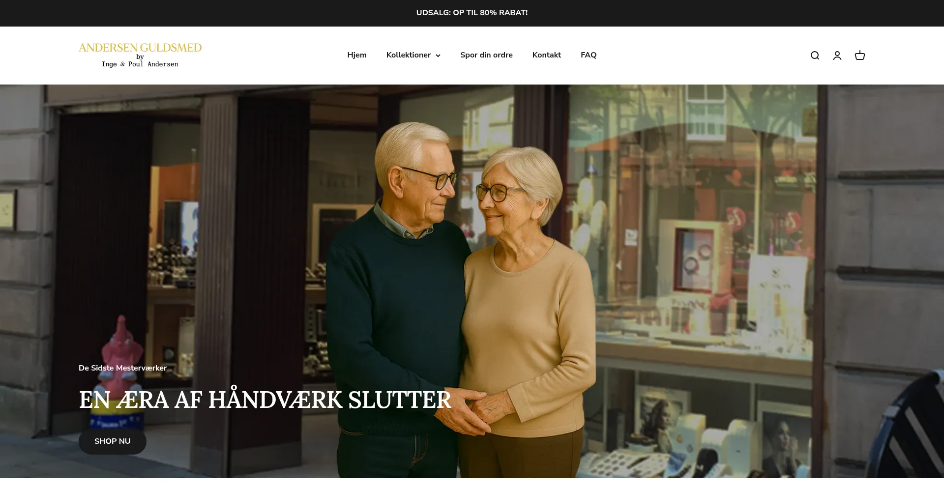 Website screenshot of Andersenguldsmed.com