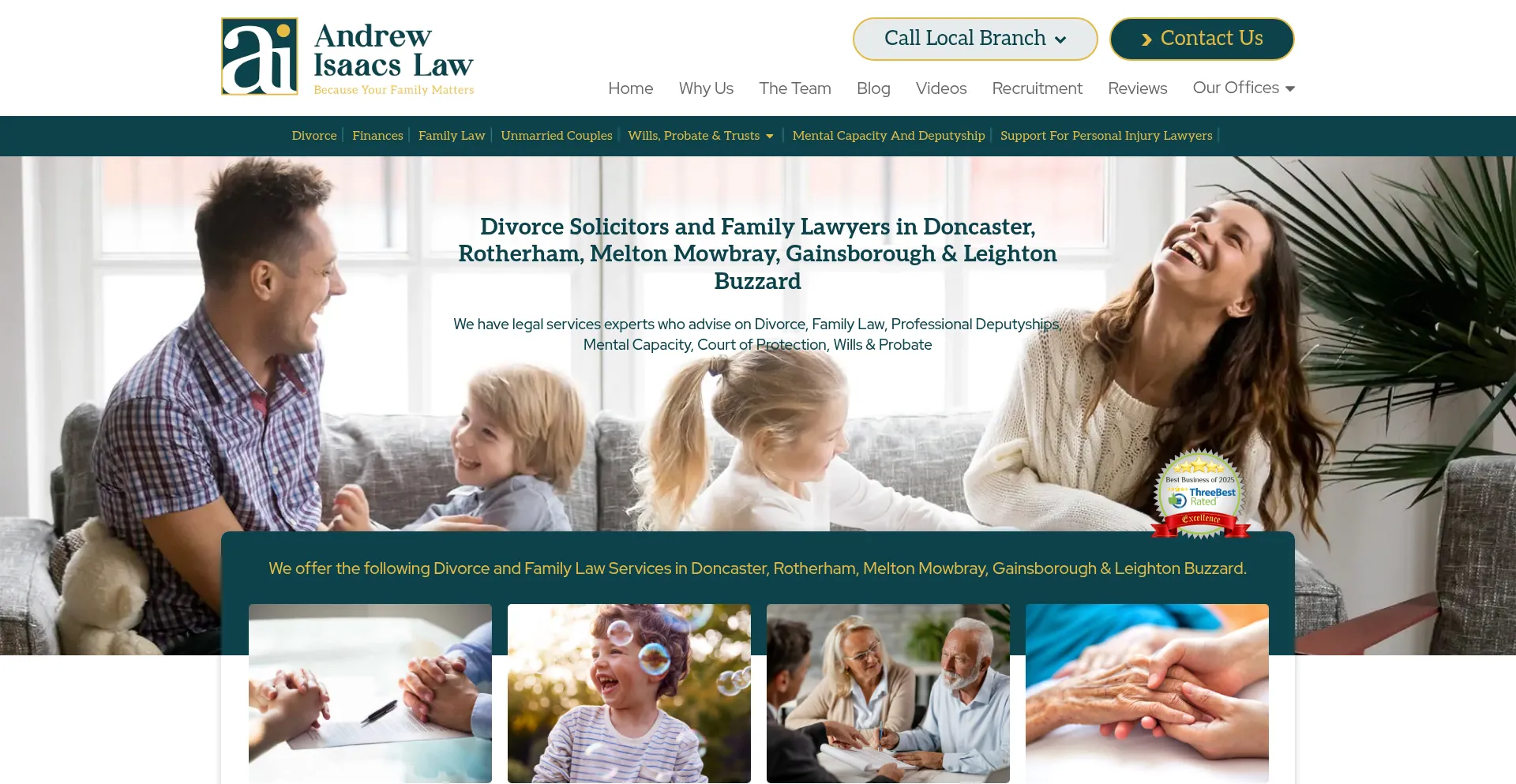 Website screenshot of Andrewisaacs.co.uk