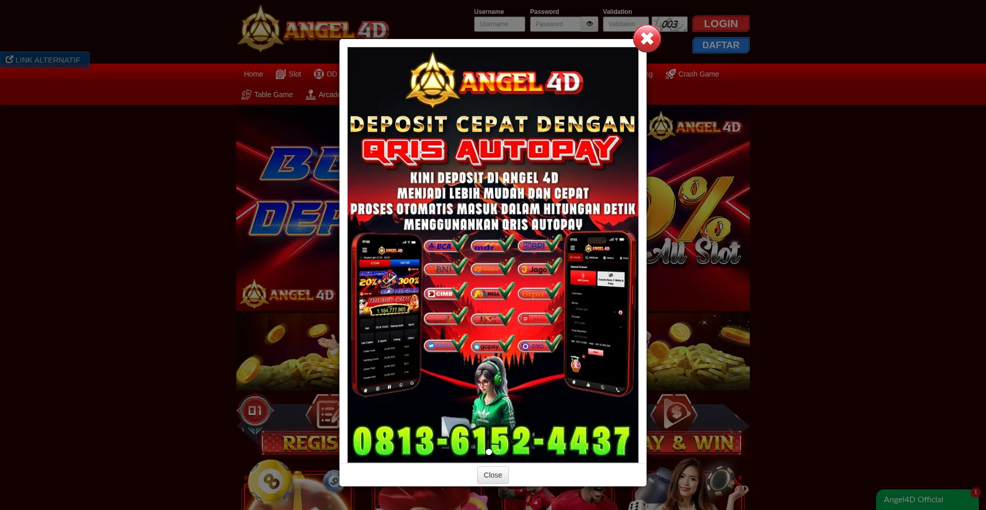 Website screenshot of Angel4d1.com