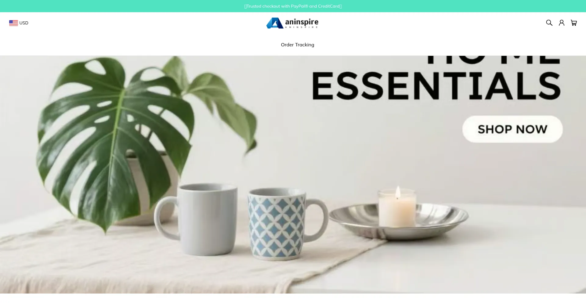 Website screenshot of Aninspire.com