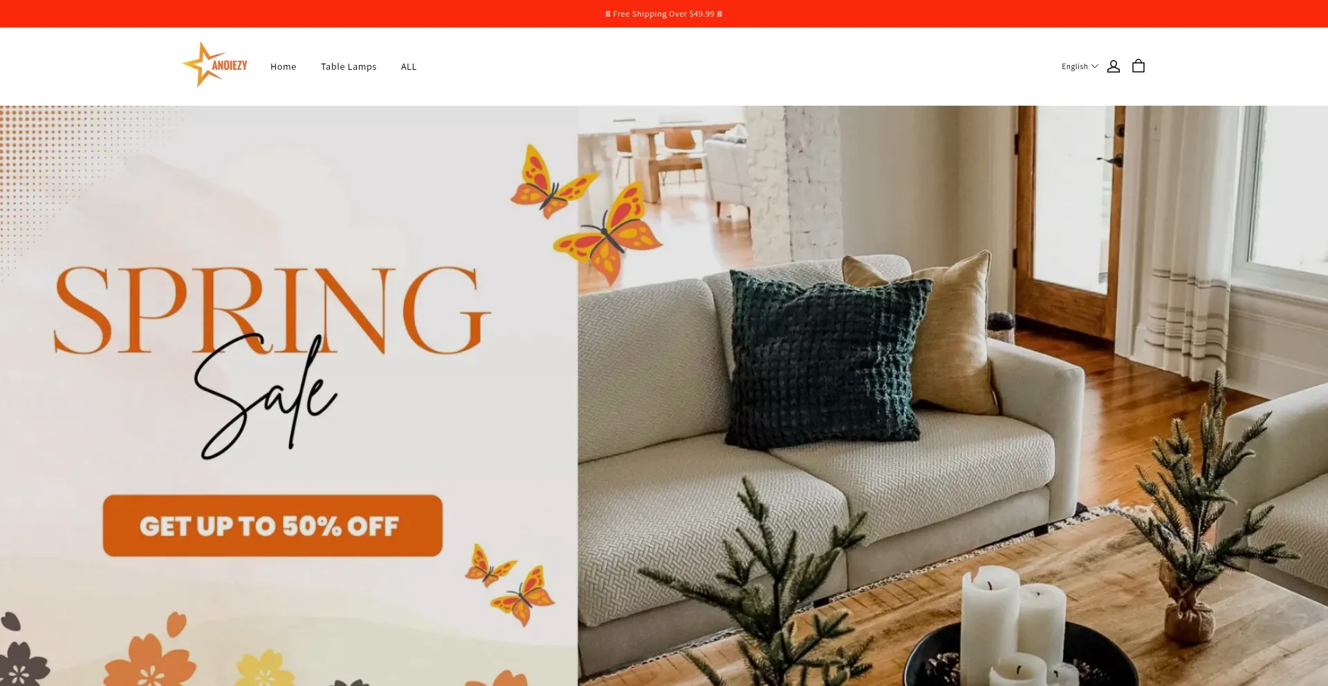 Website screenshot of Anoiezy.com