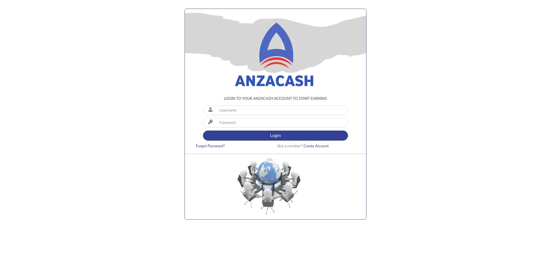 Website screenshot of Anzacash.com