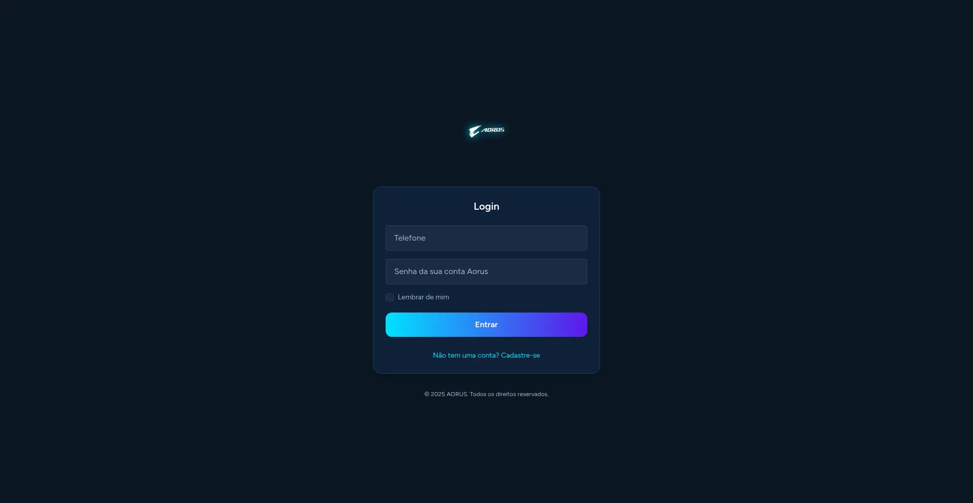 Website screenshot of Aorus-g.xyz