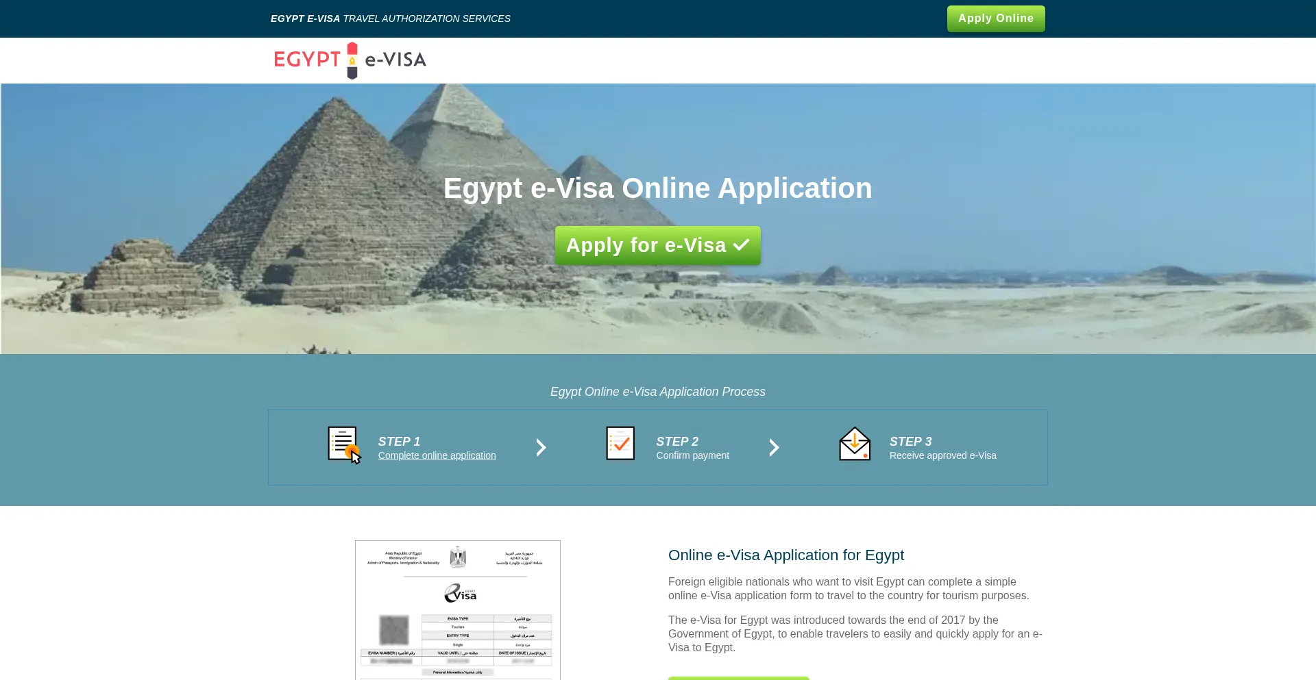 Application.visasegypt.com