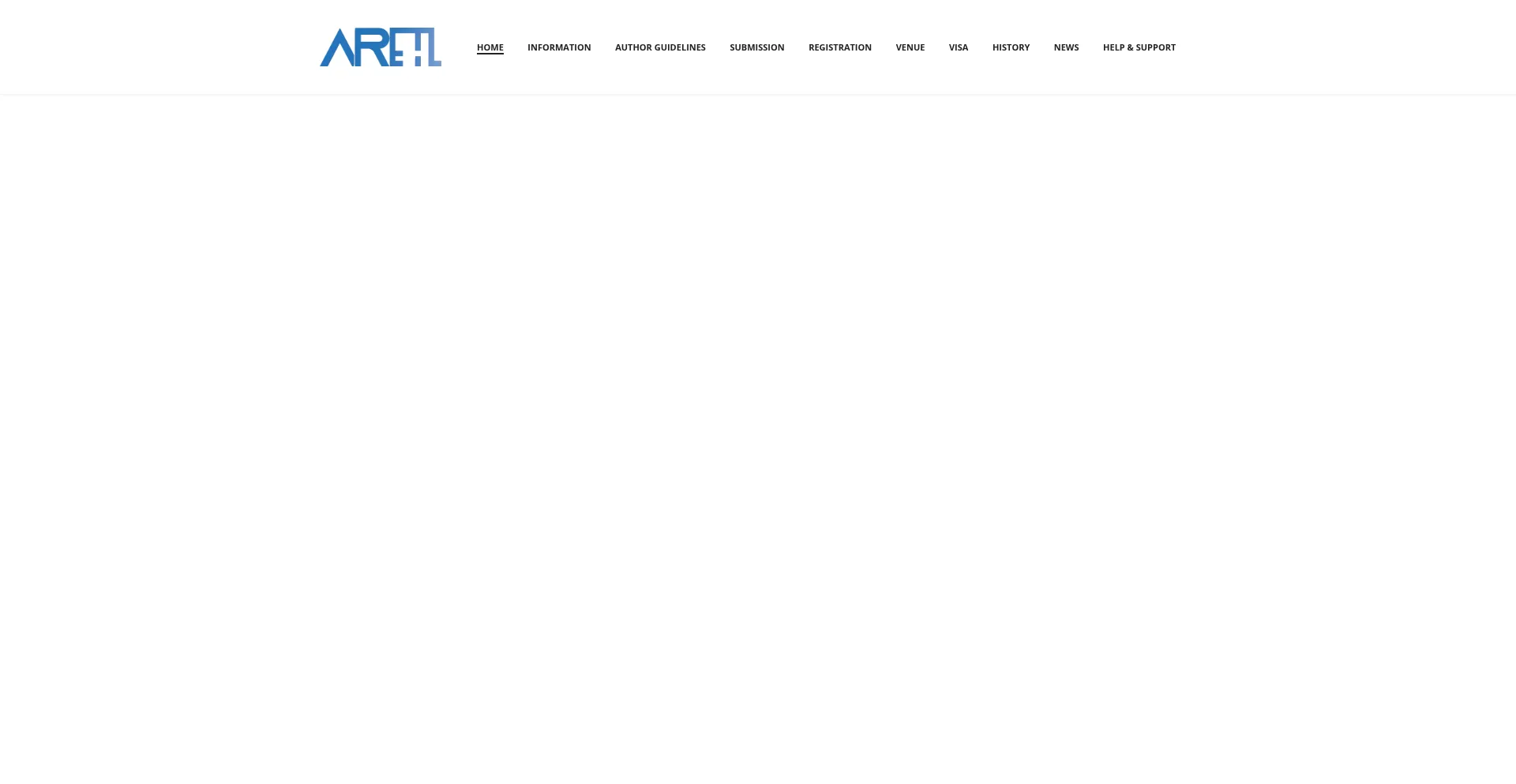 Website screenshot of Aretl.org