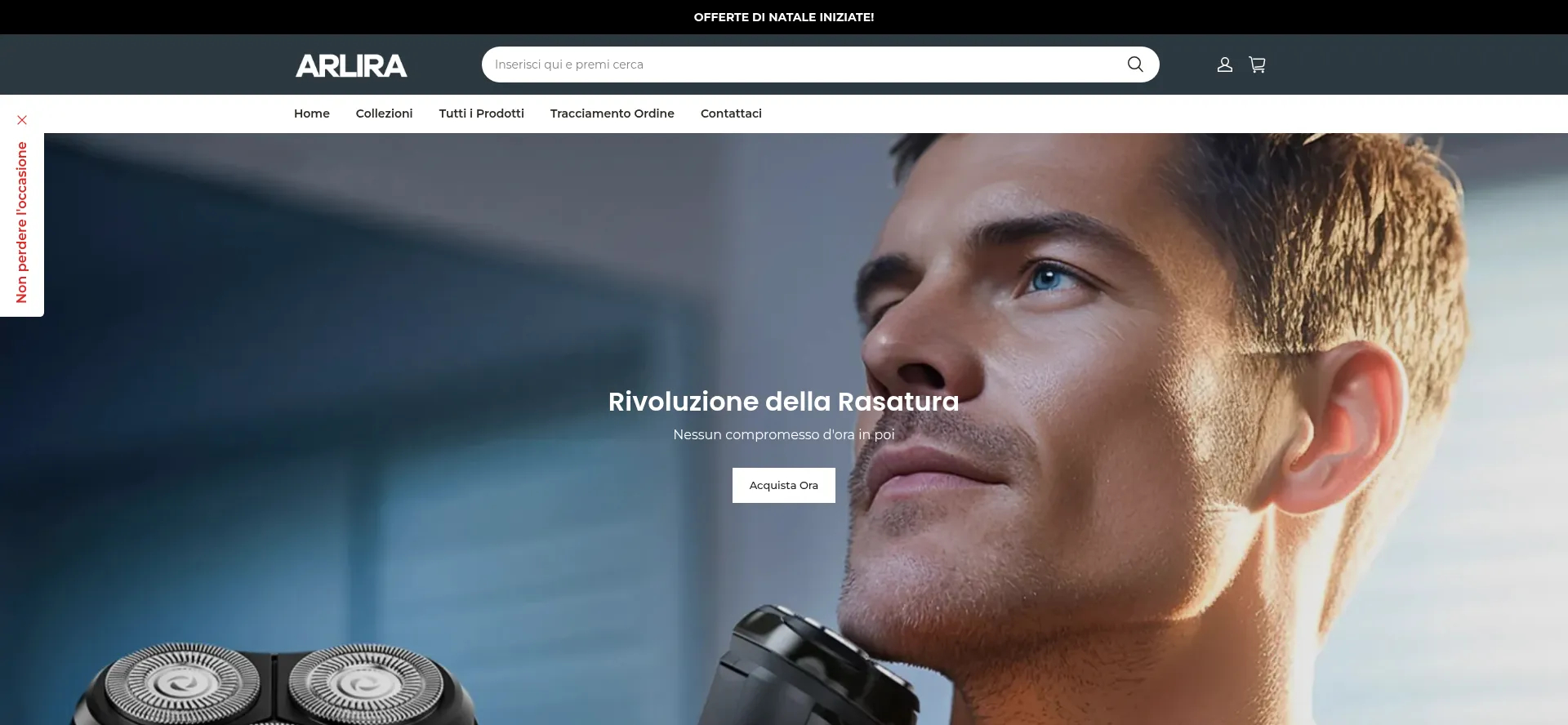 Website screenshot of Arlira.it