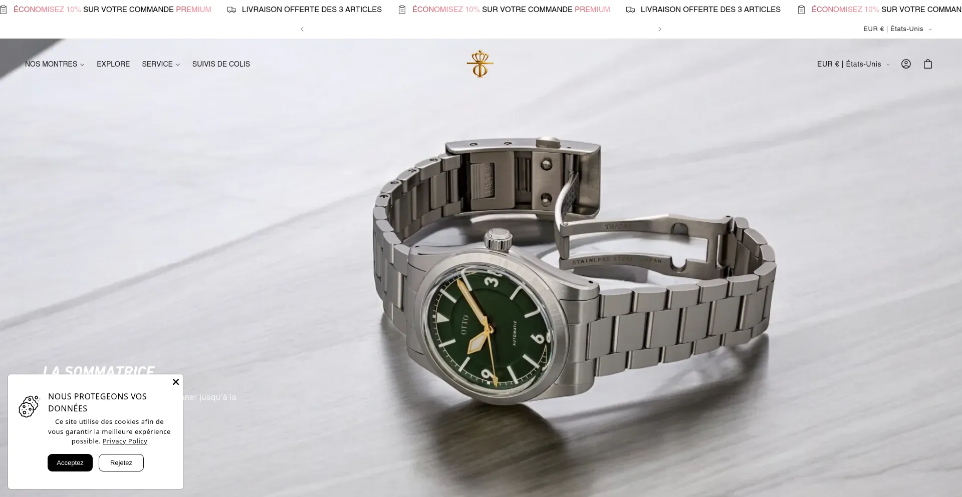 Website screenshot of Armandiotto.fr