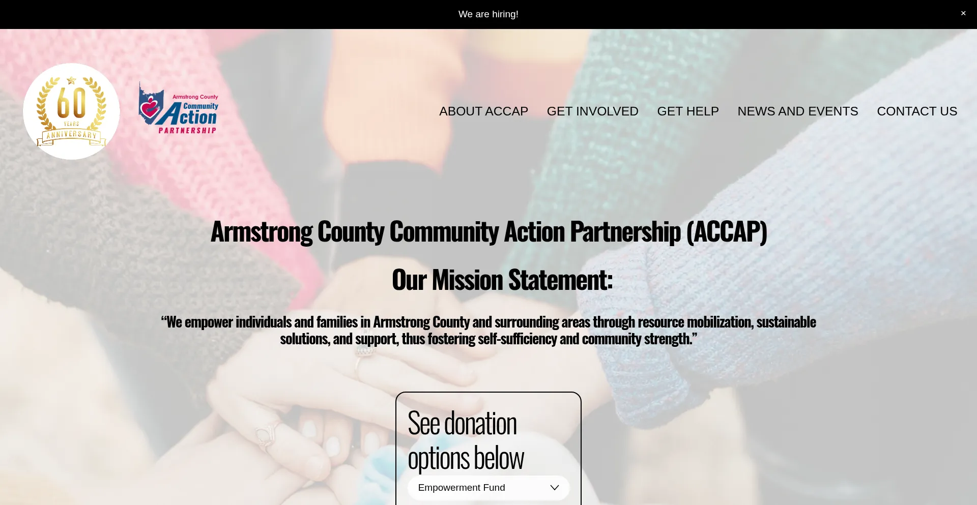 Website screenshot of Armstrongcap.com