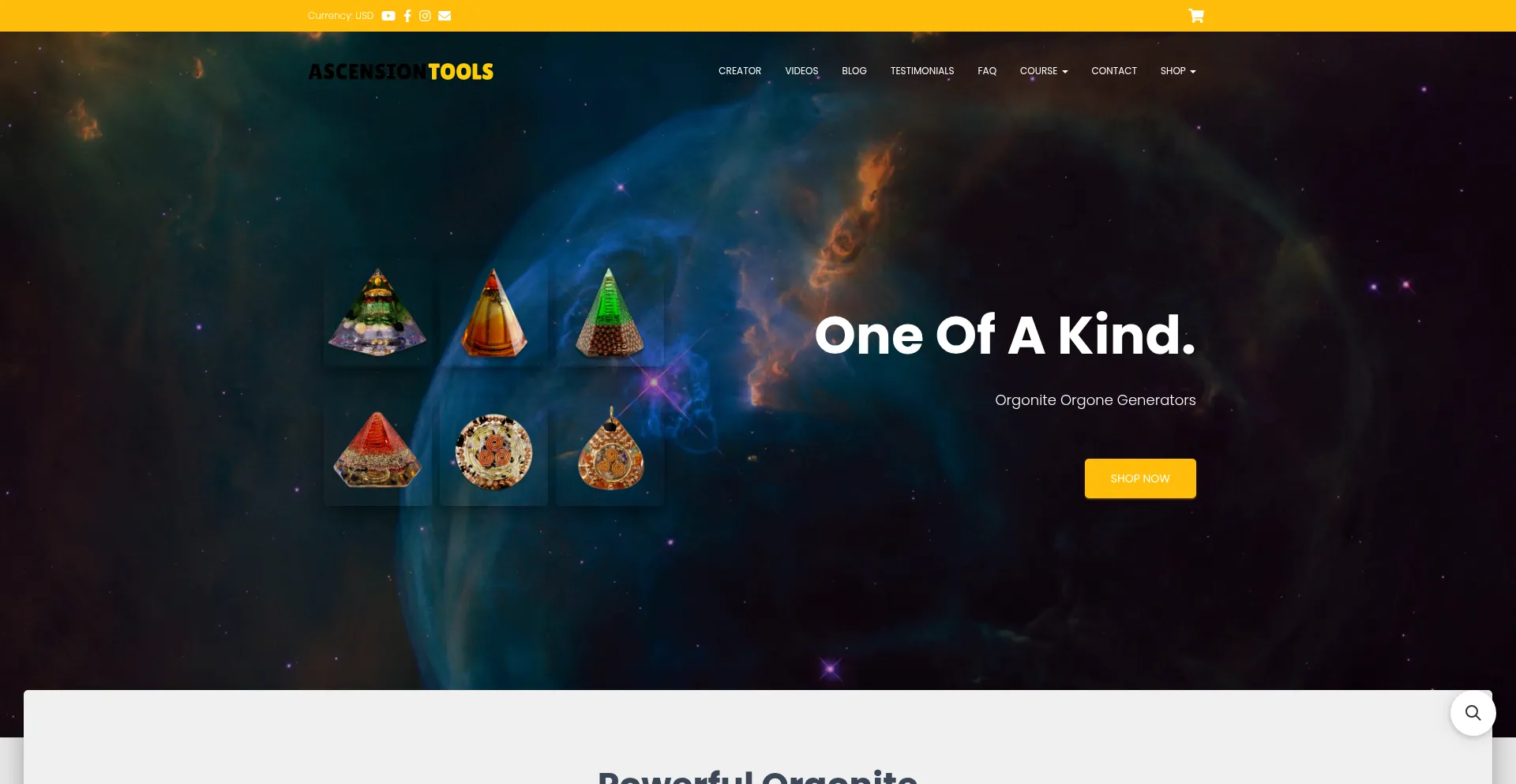 Website screenshot of Ascensiontools.com