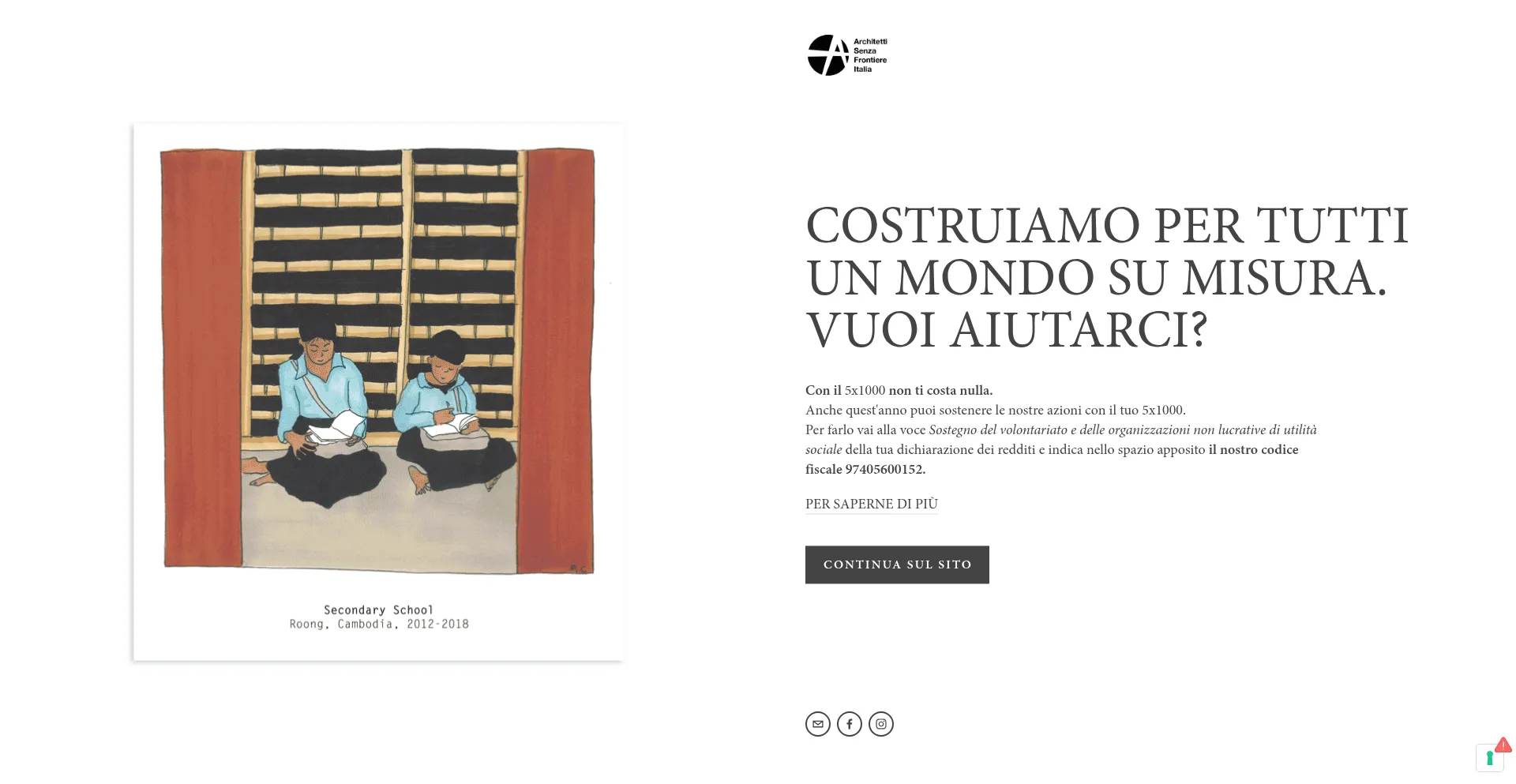 Website screenshot of Asfitalia.org