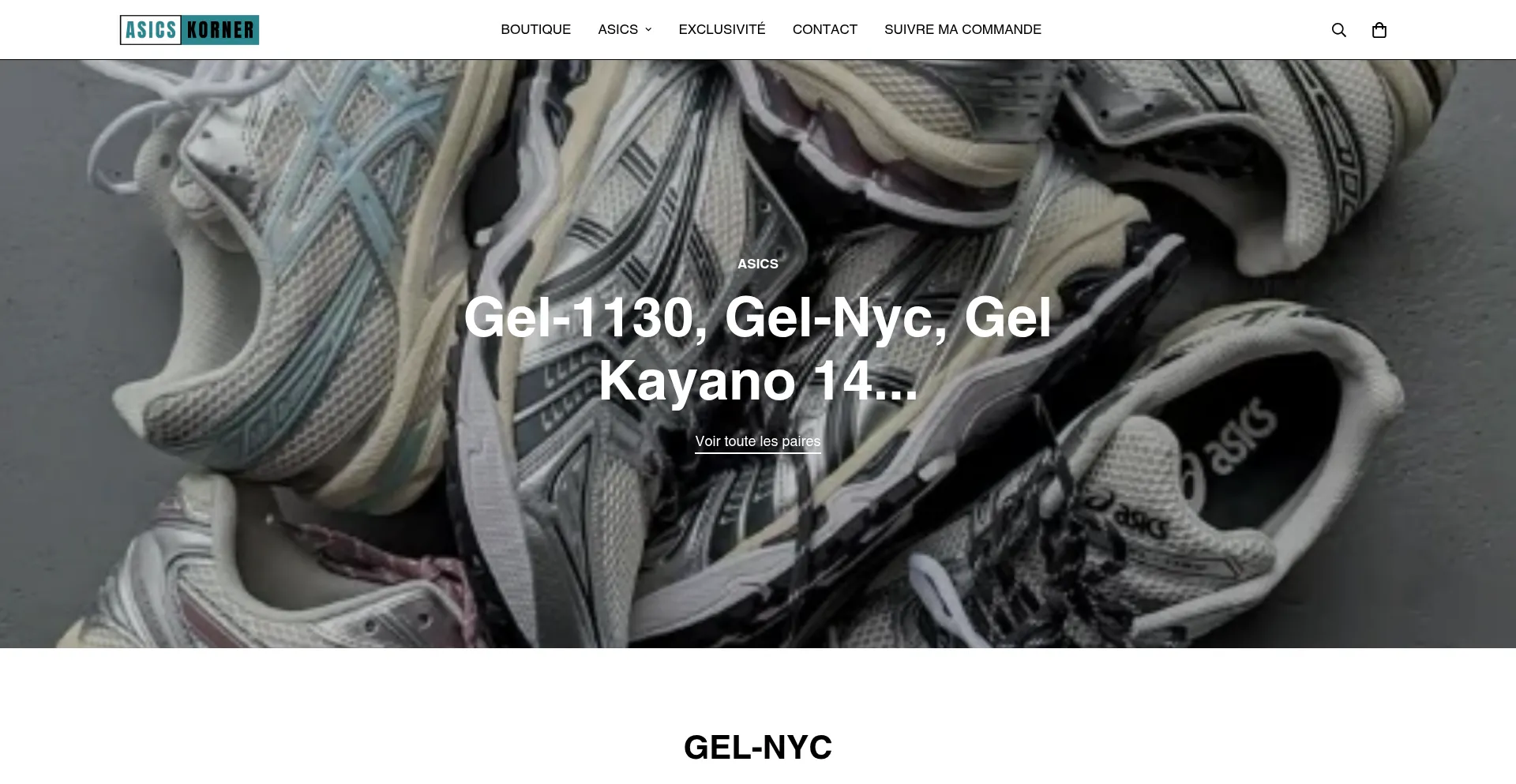 Website screenshot of Asicskorner.com