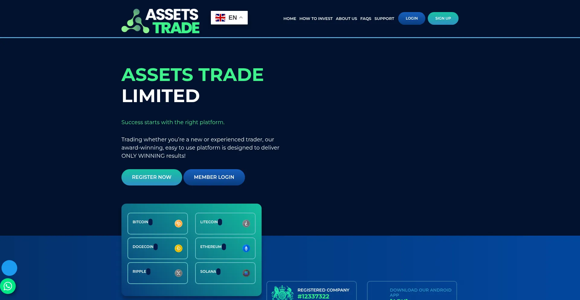 Assetstradeltd.com est-il Sûr et Fiable ?