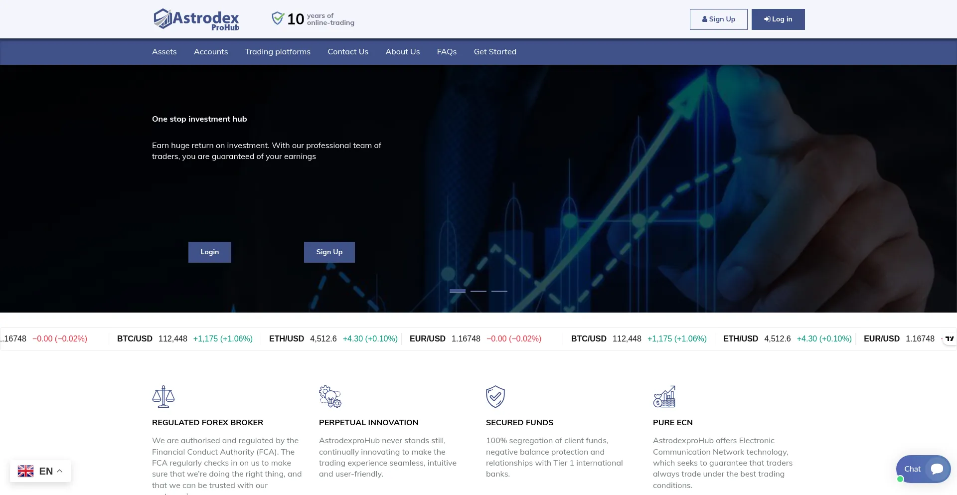 Website screenshot of Astrodexprohub.com