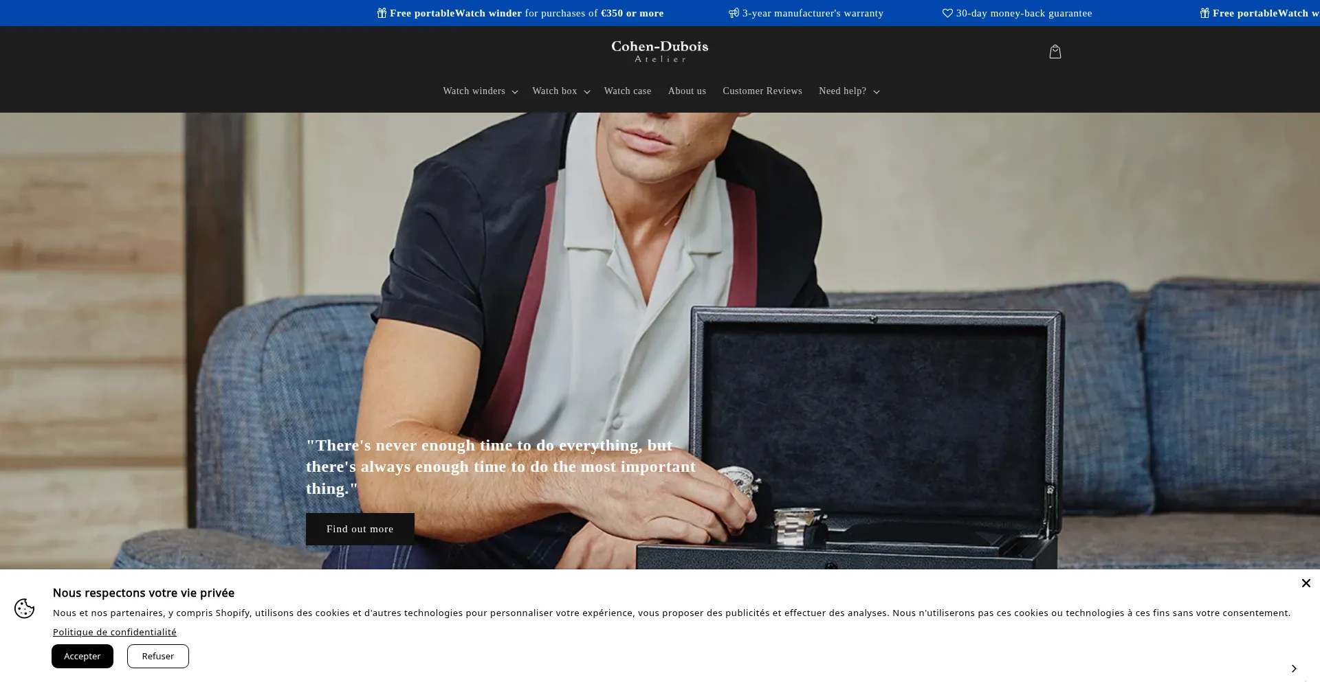 Website screenshot of Atelier-cohen-dubois.com