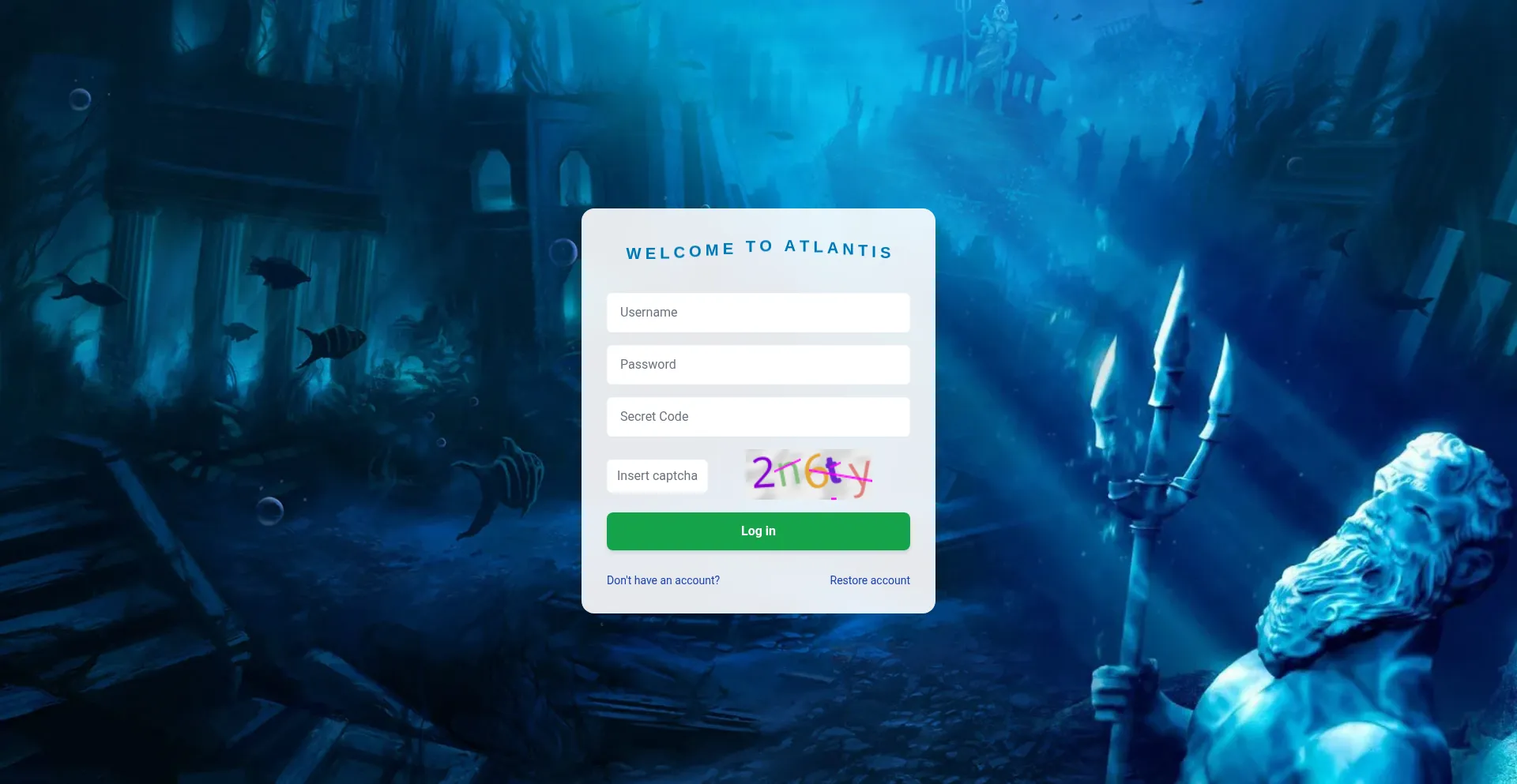 Website screenshot of Atlantis.plus