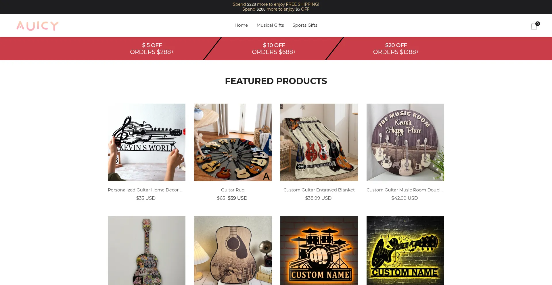 Website screenshot of Auicy.com