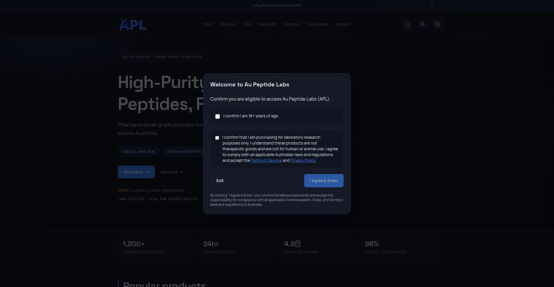 Aupeptidelabs.com.au