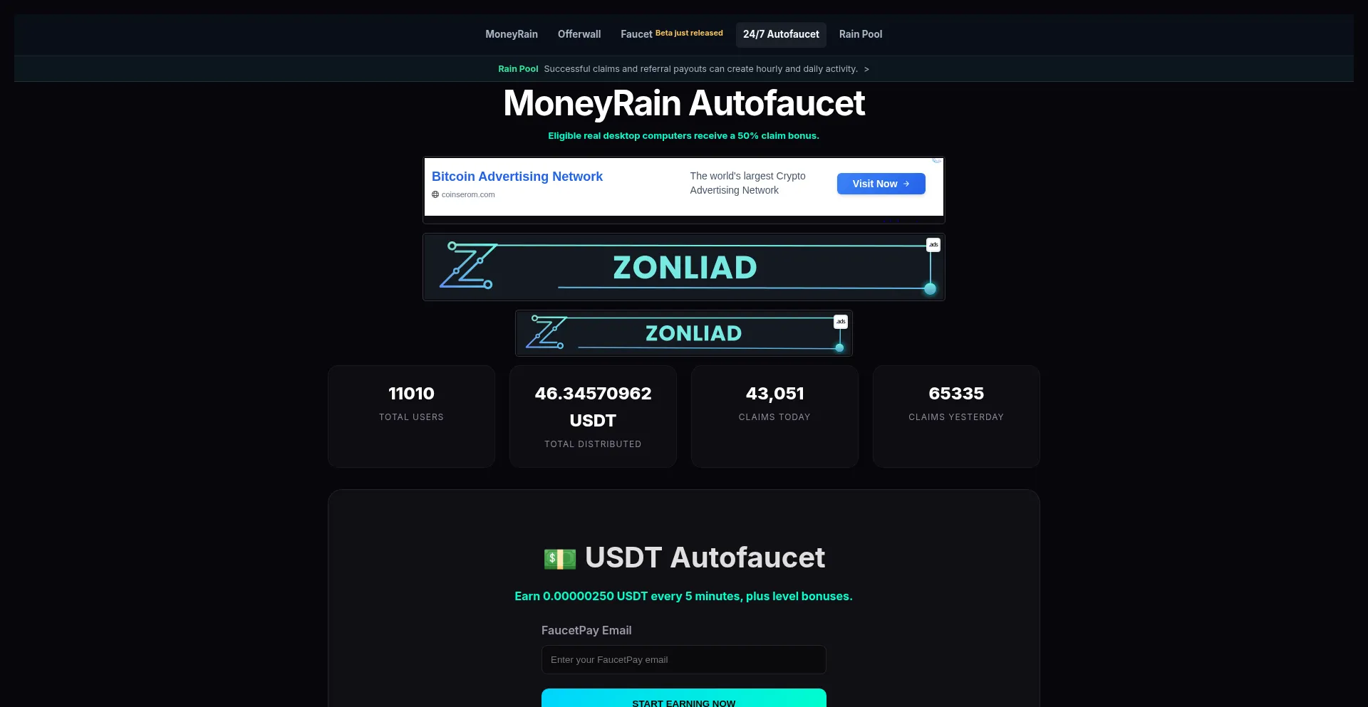 Autofaucet.moneyrain.top