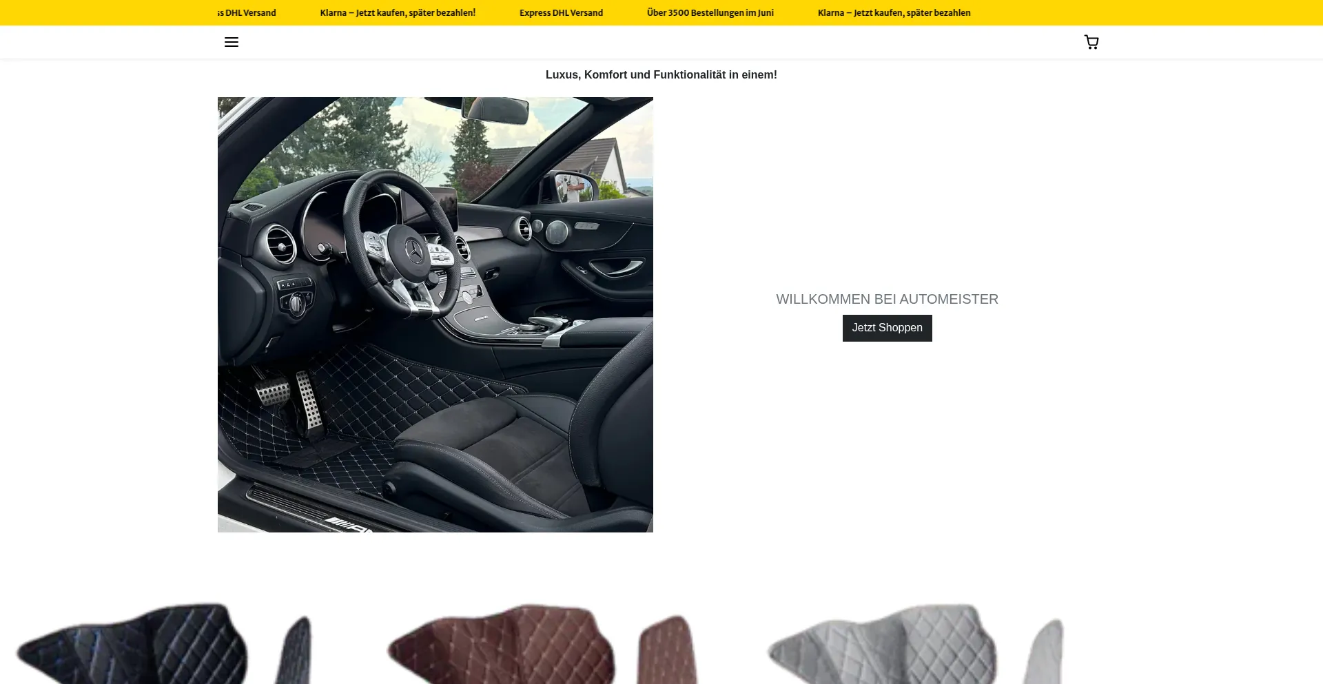 Website screenshot of Automeisterpro.de