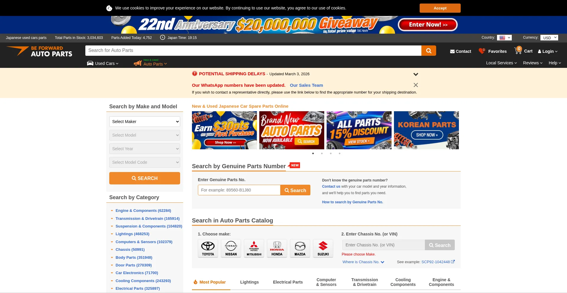 Autoparts.beforward.jp