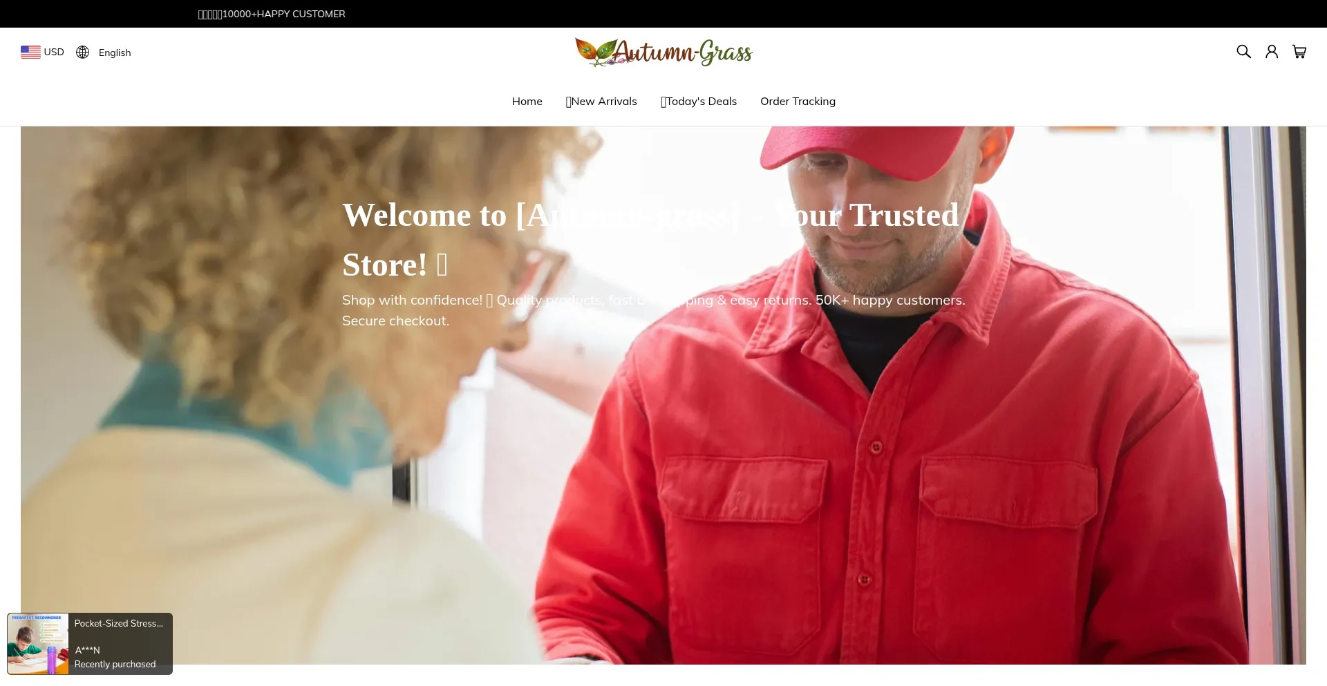Website screenshot of Autumn-grass.com
