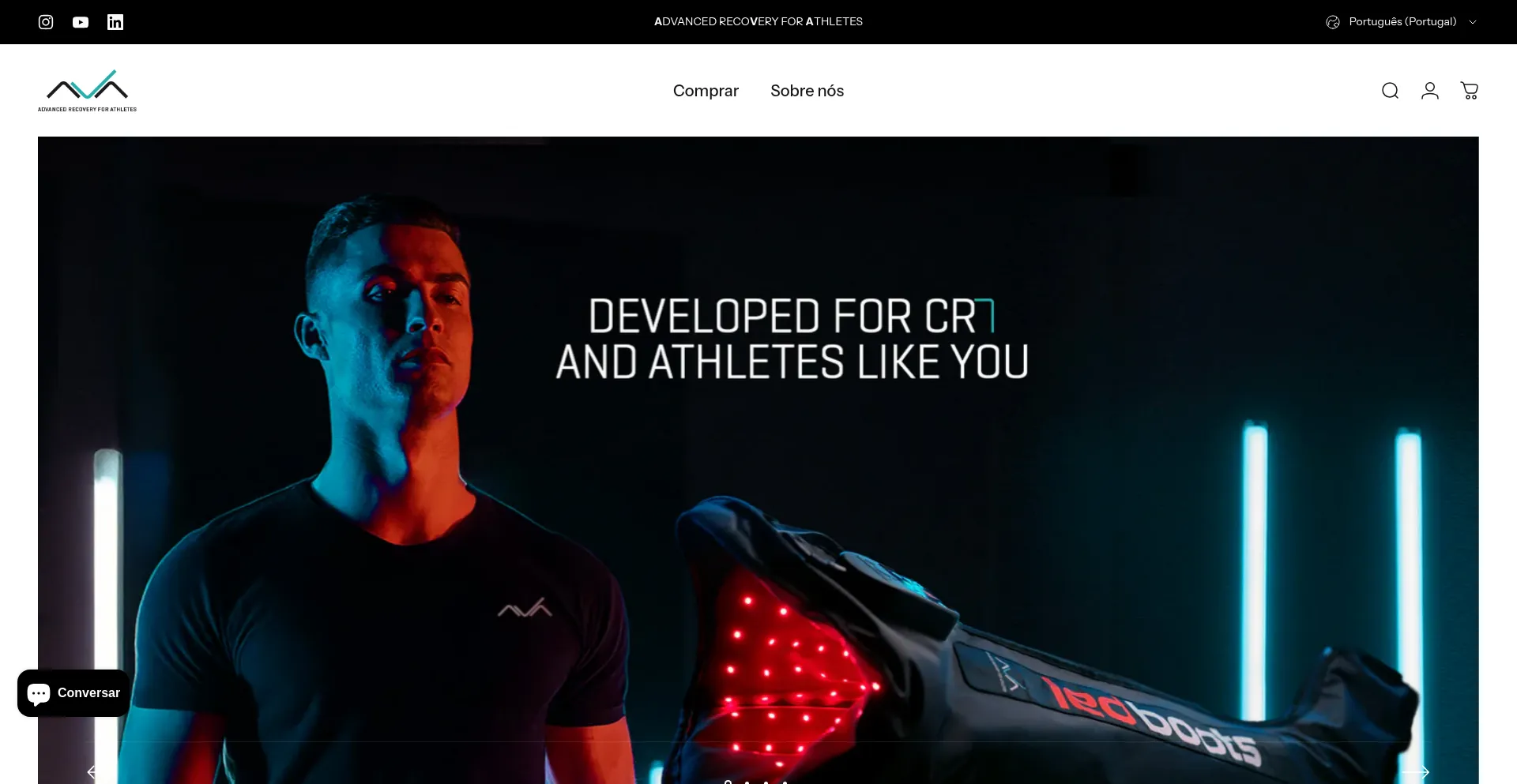 Website screenshot of Avacr7.com