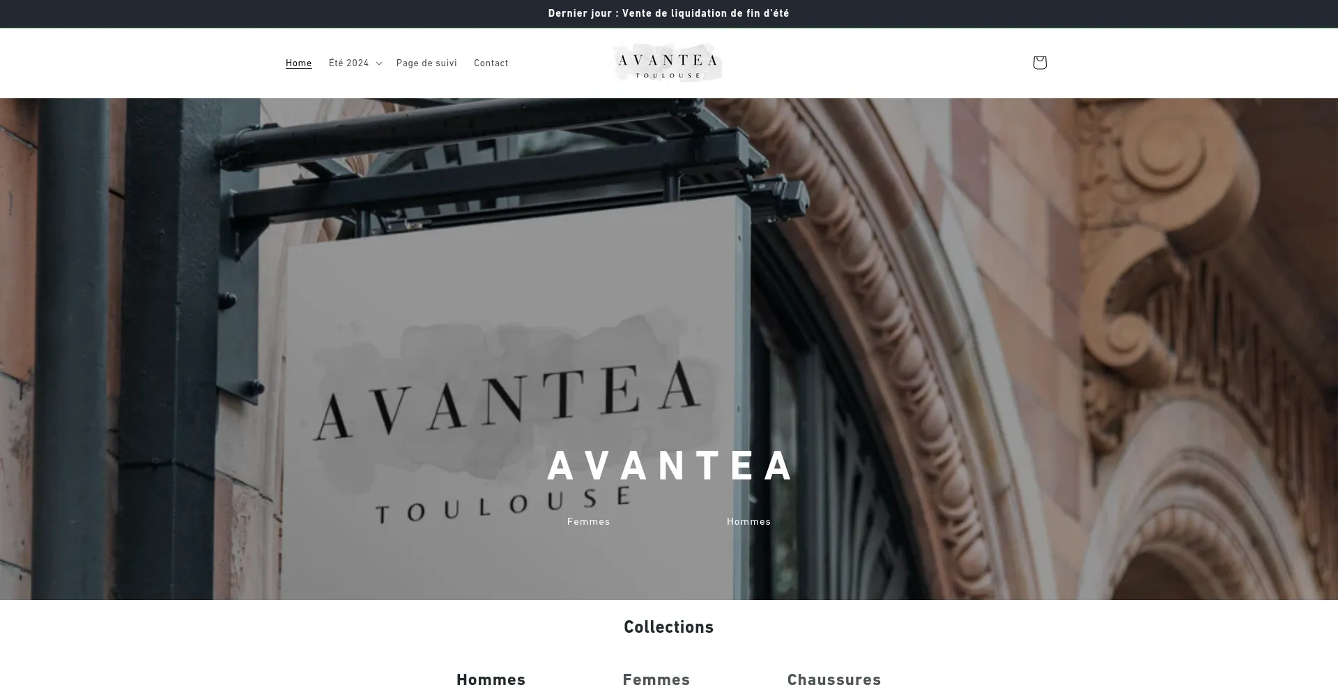 Website screenshot of Avantea-toulouse.fr