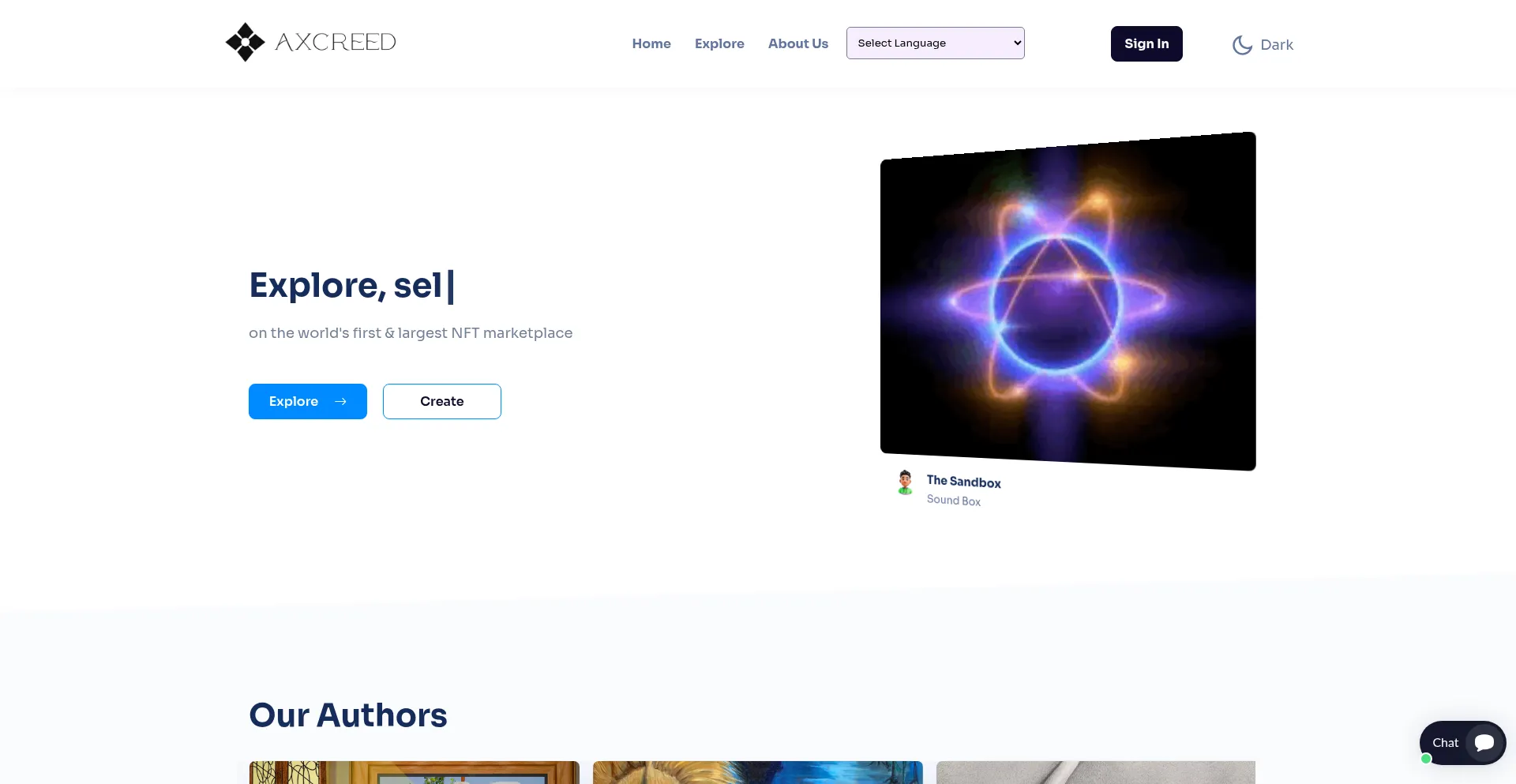 Website screenshot of Axcreed.com