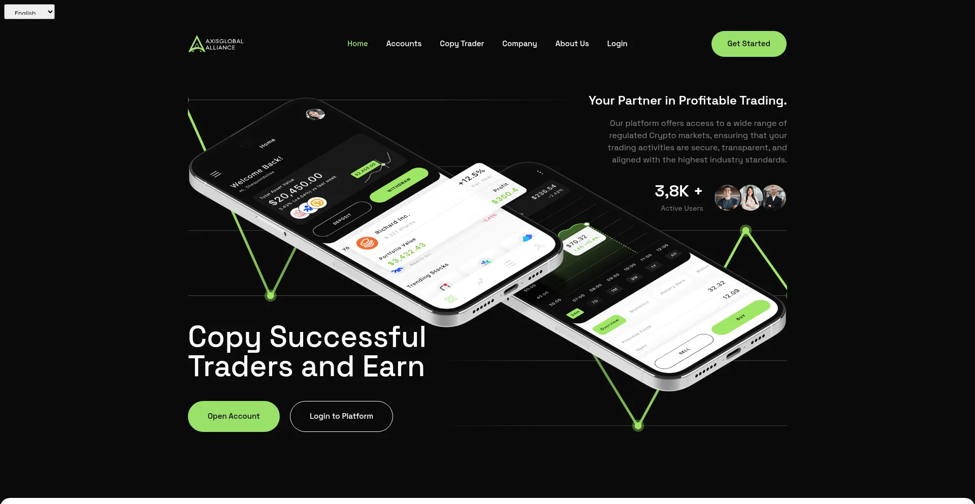 Website screenshot of Axisglobalalliance.com
