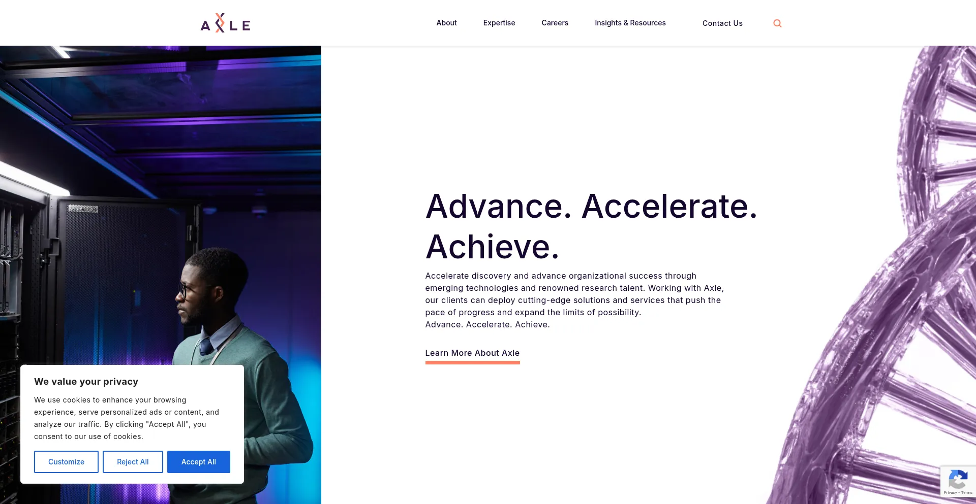 Website screenshot of Axleinfo.com
