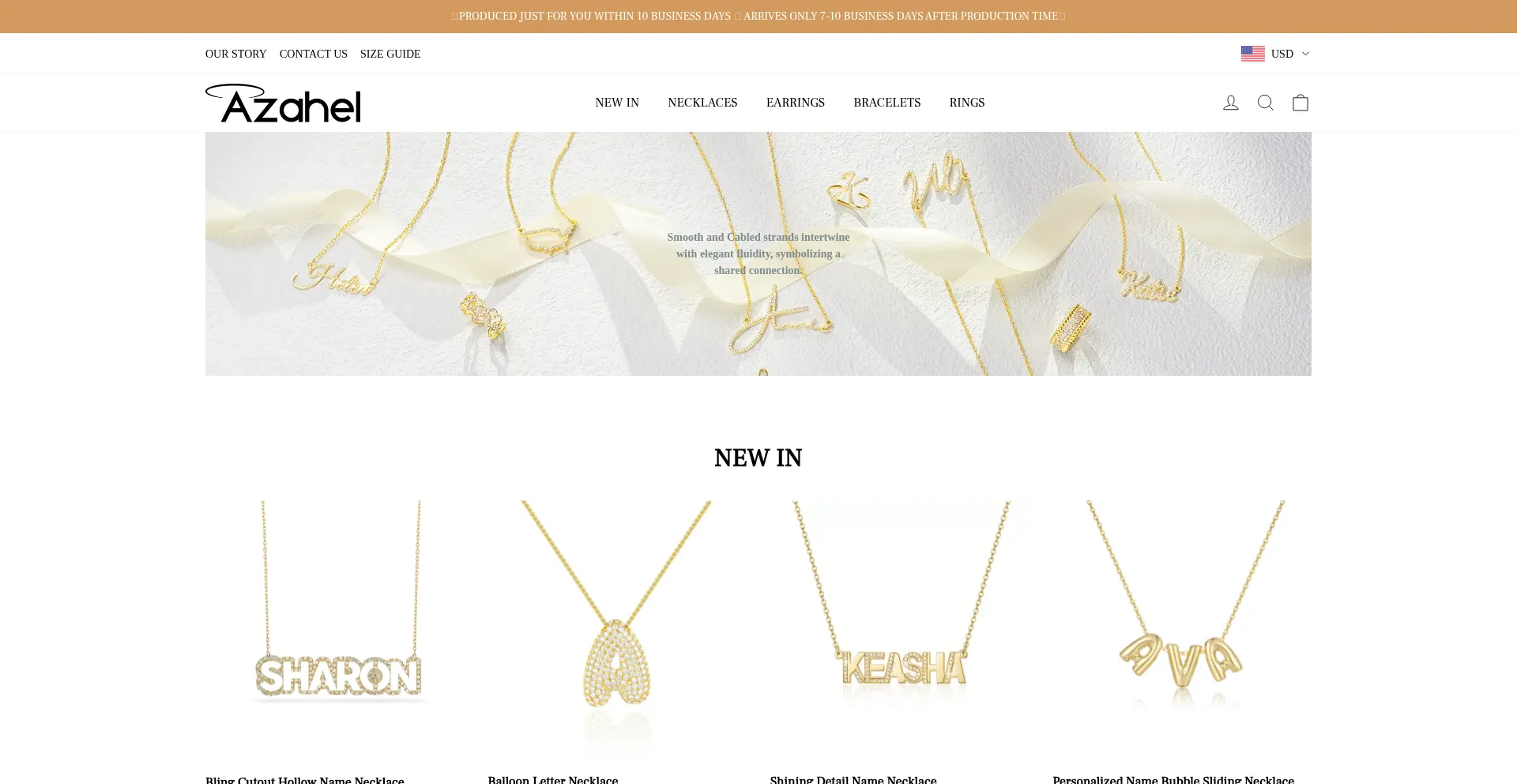 Website screenshot of Azahel.com