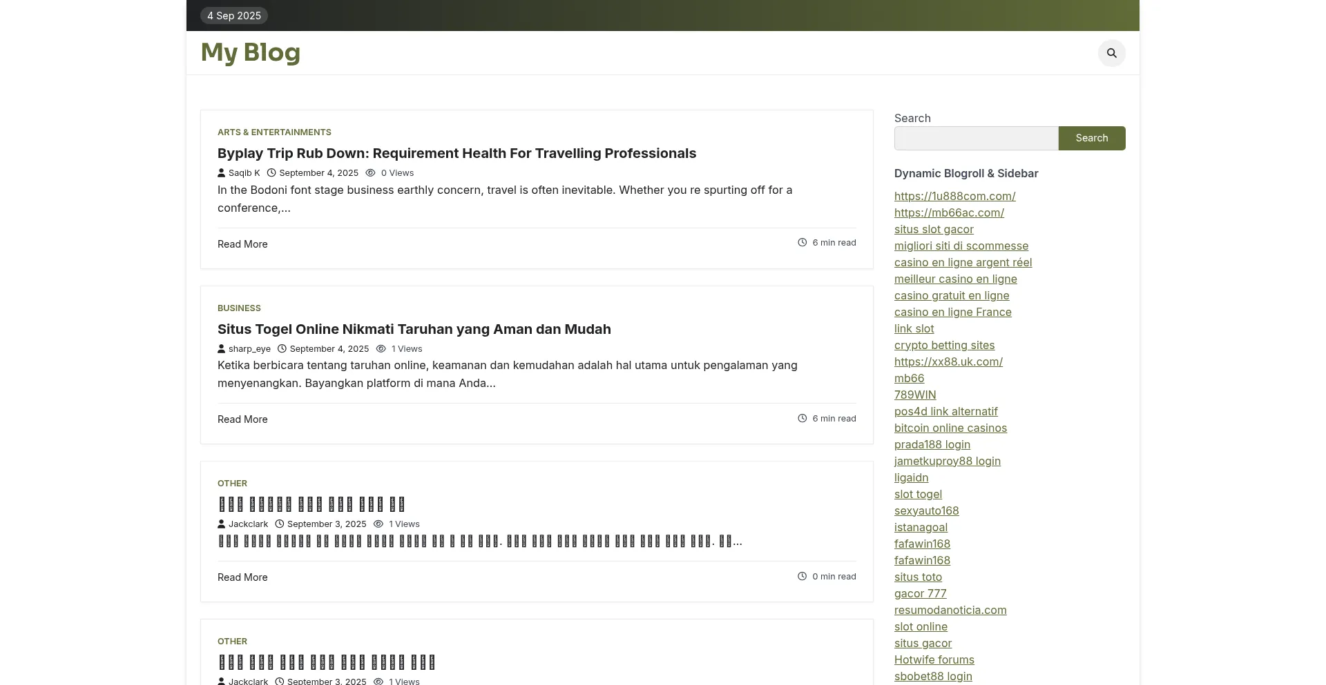Website screenshot of Baha5.com