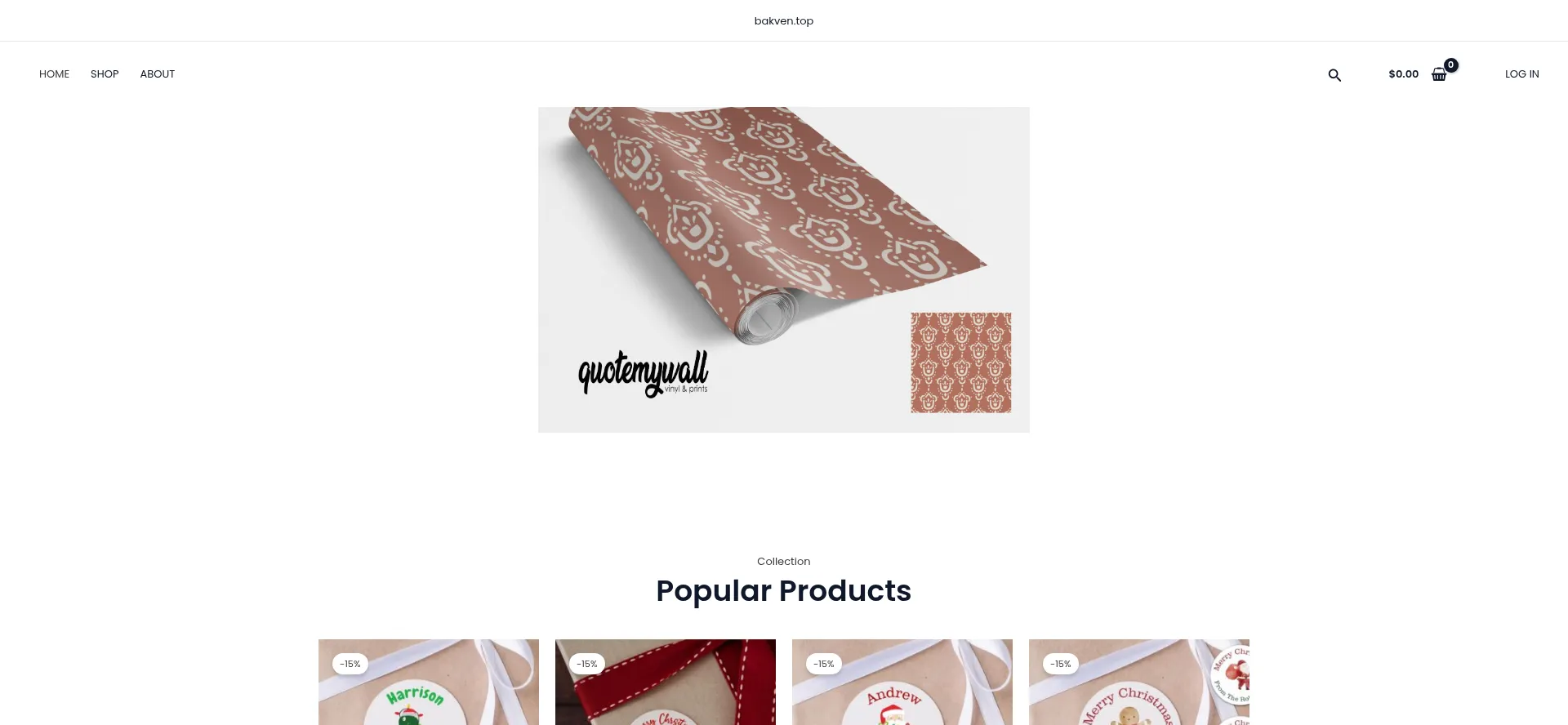 Website screenshot of Bakven.top
