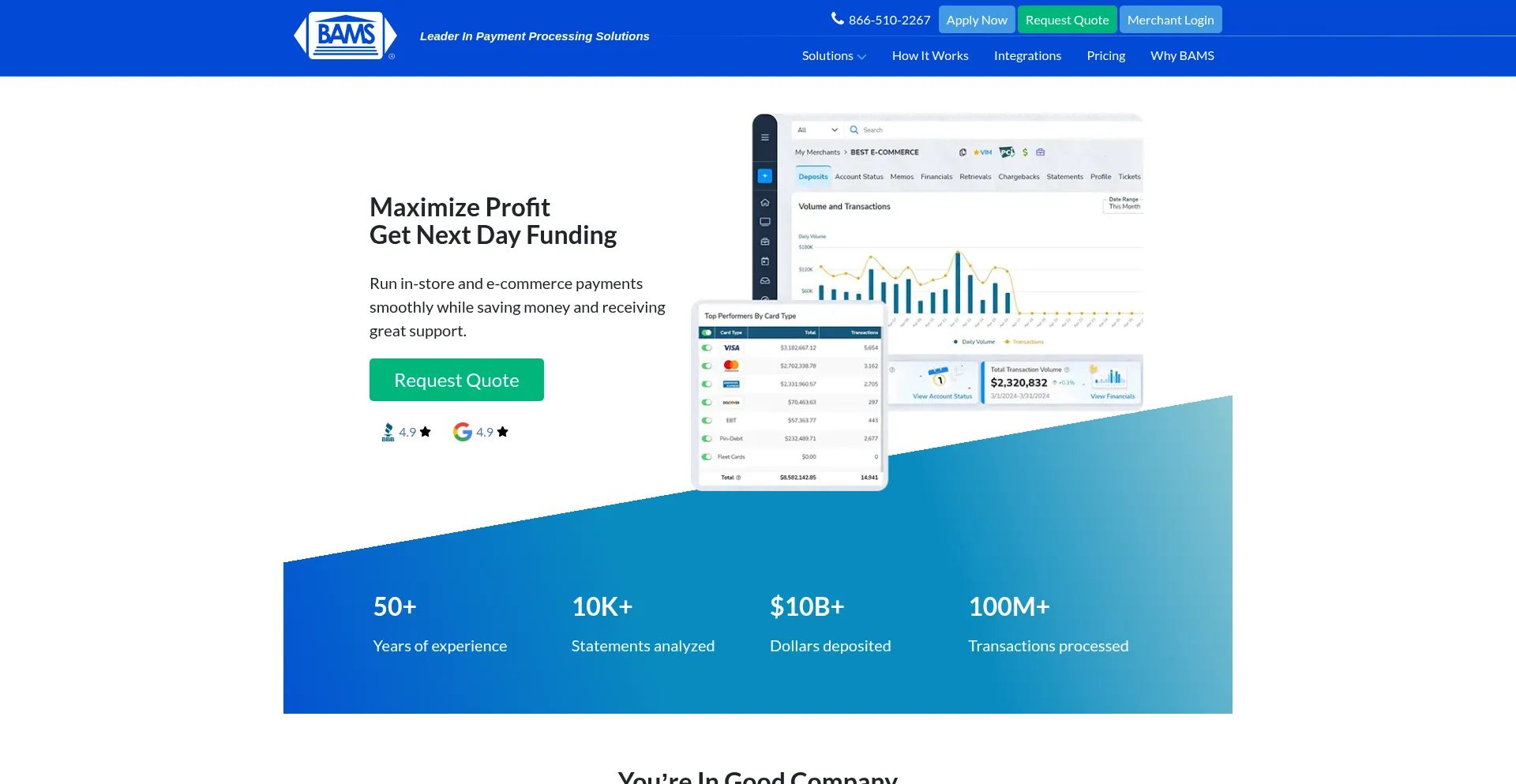 Bams.com Screenshot