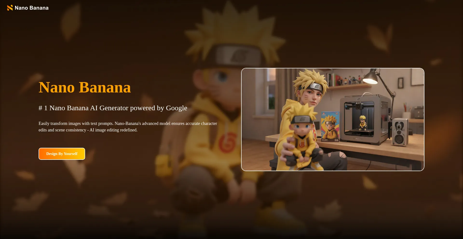 Website screenshot of Banananano.pro