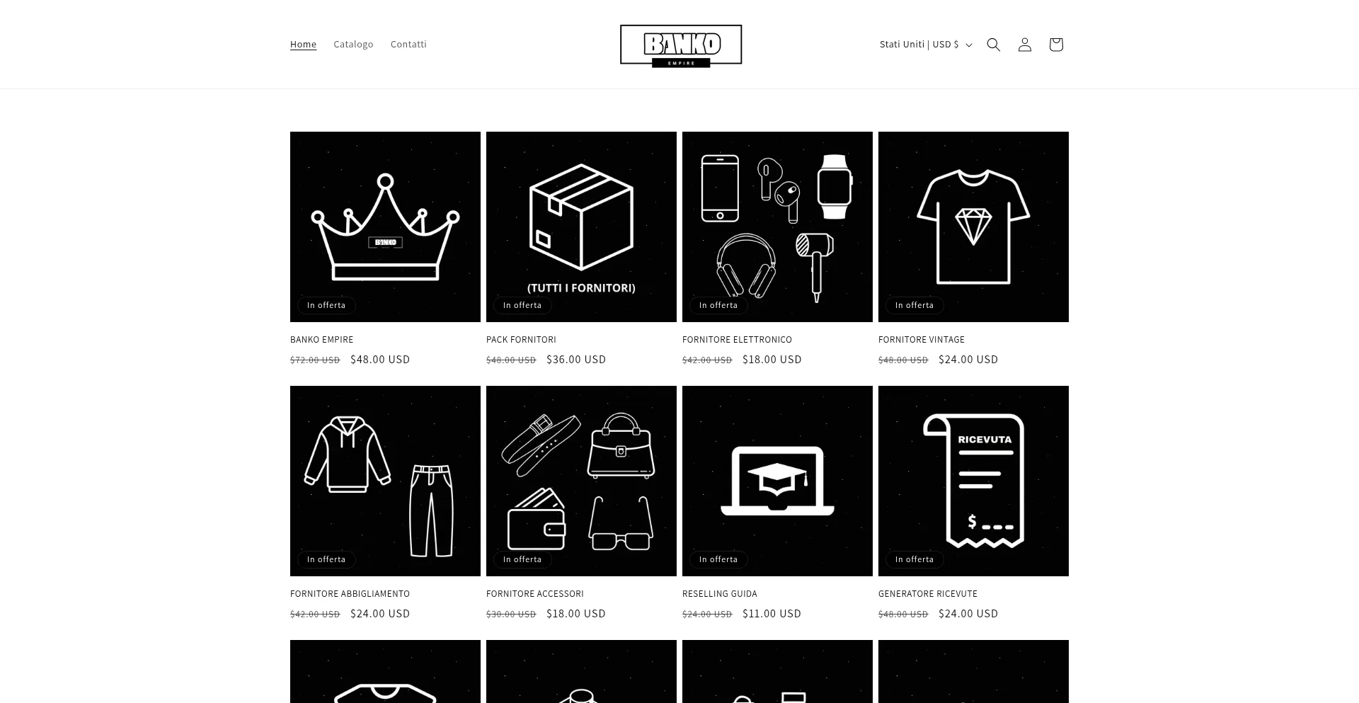 Website screenshot of Bankoempire.com