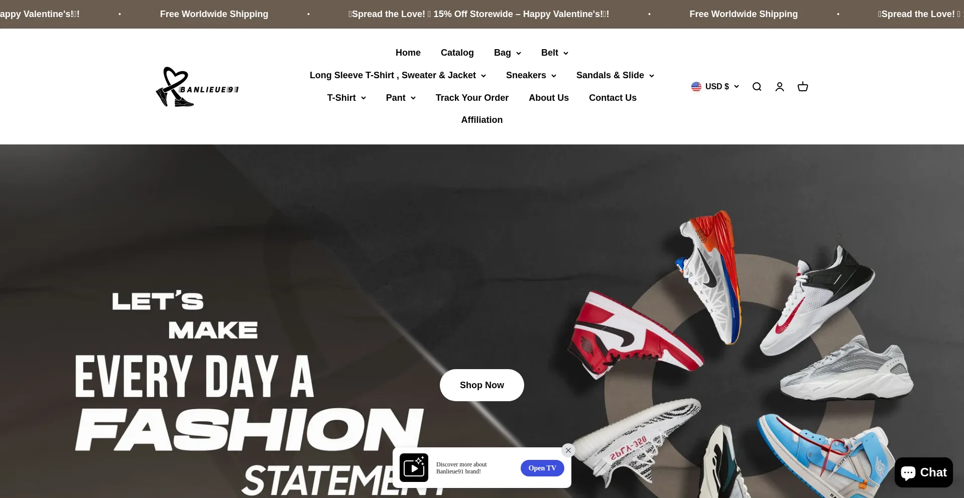 Website screenshot of Banlieue91.com