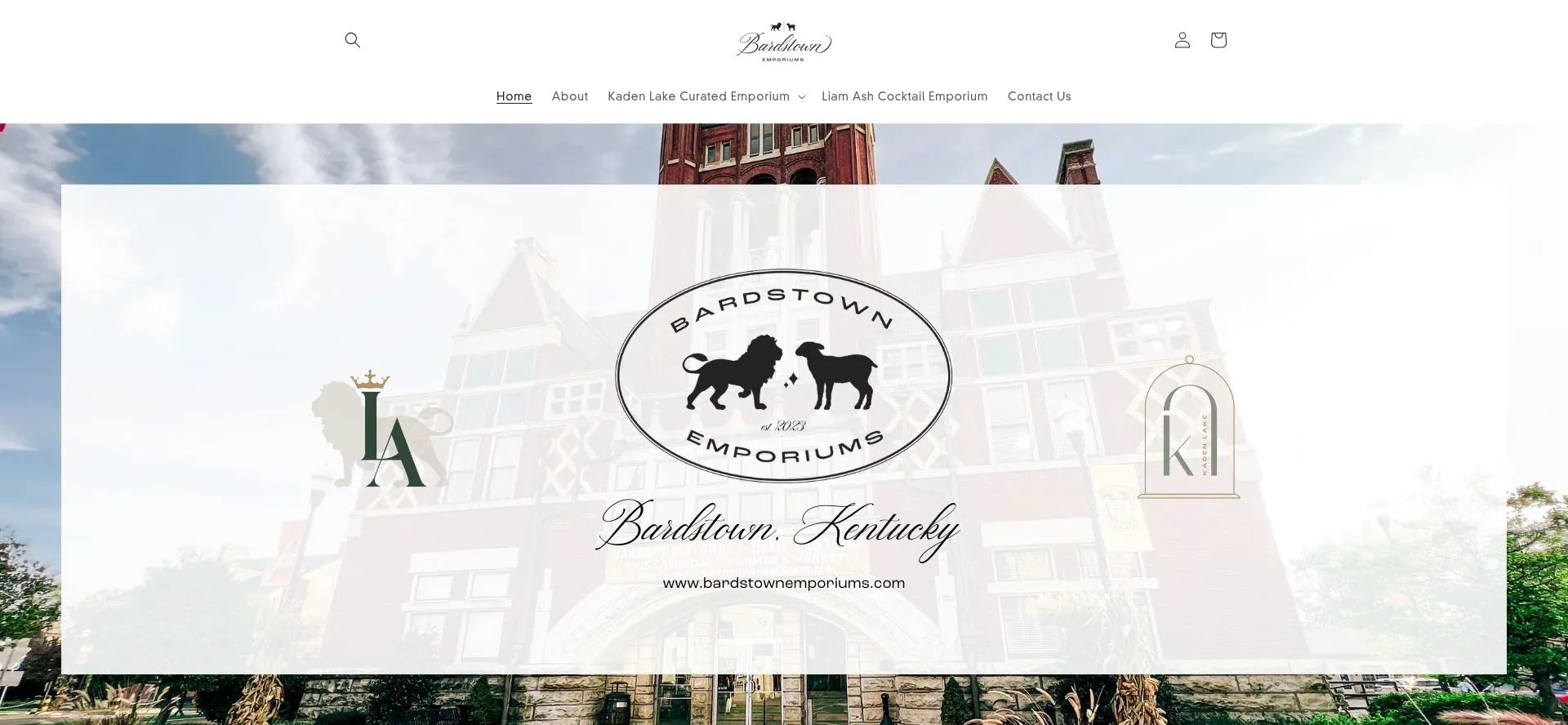 Website screenshot of Bardstownemporiums.online