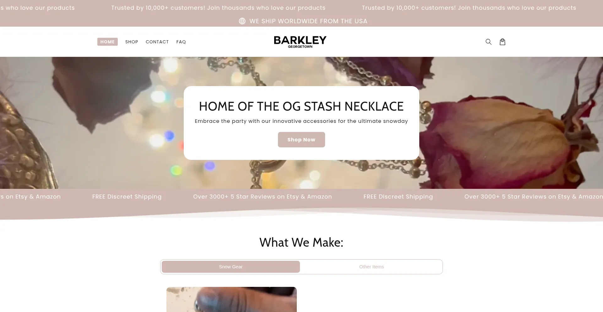 Website screenshot of Barkley-design.com