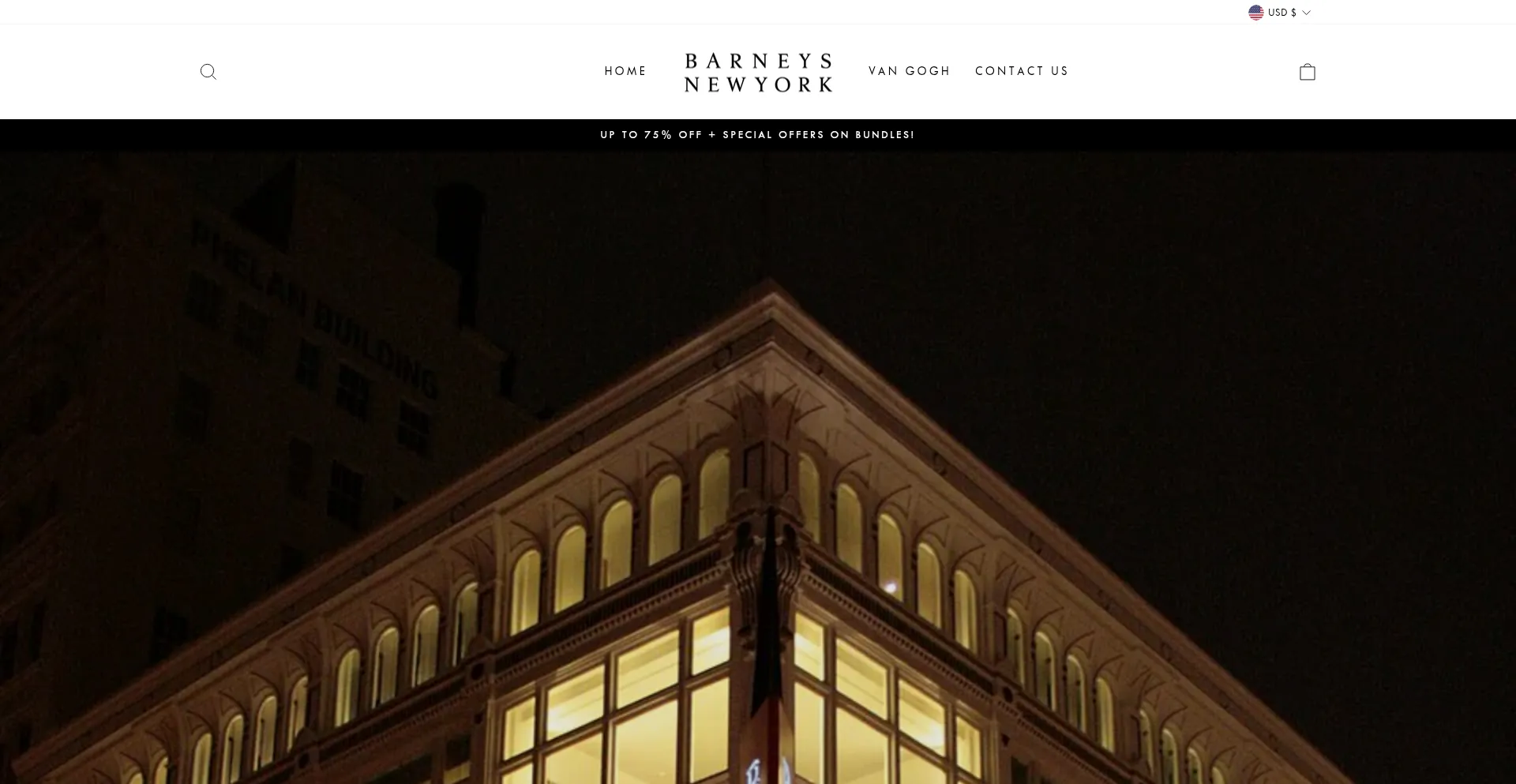 Website screenshot of Barneysnewyork.shop