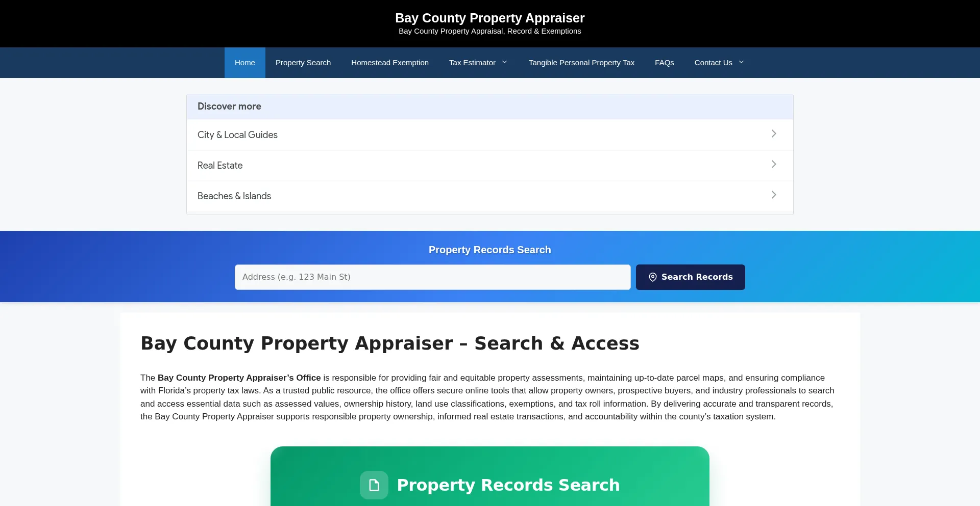Baycountypropertyappraiser.org