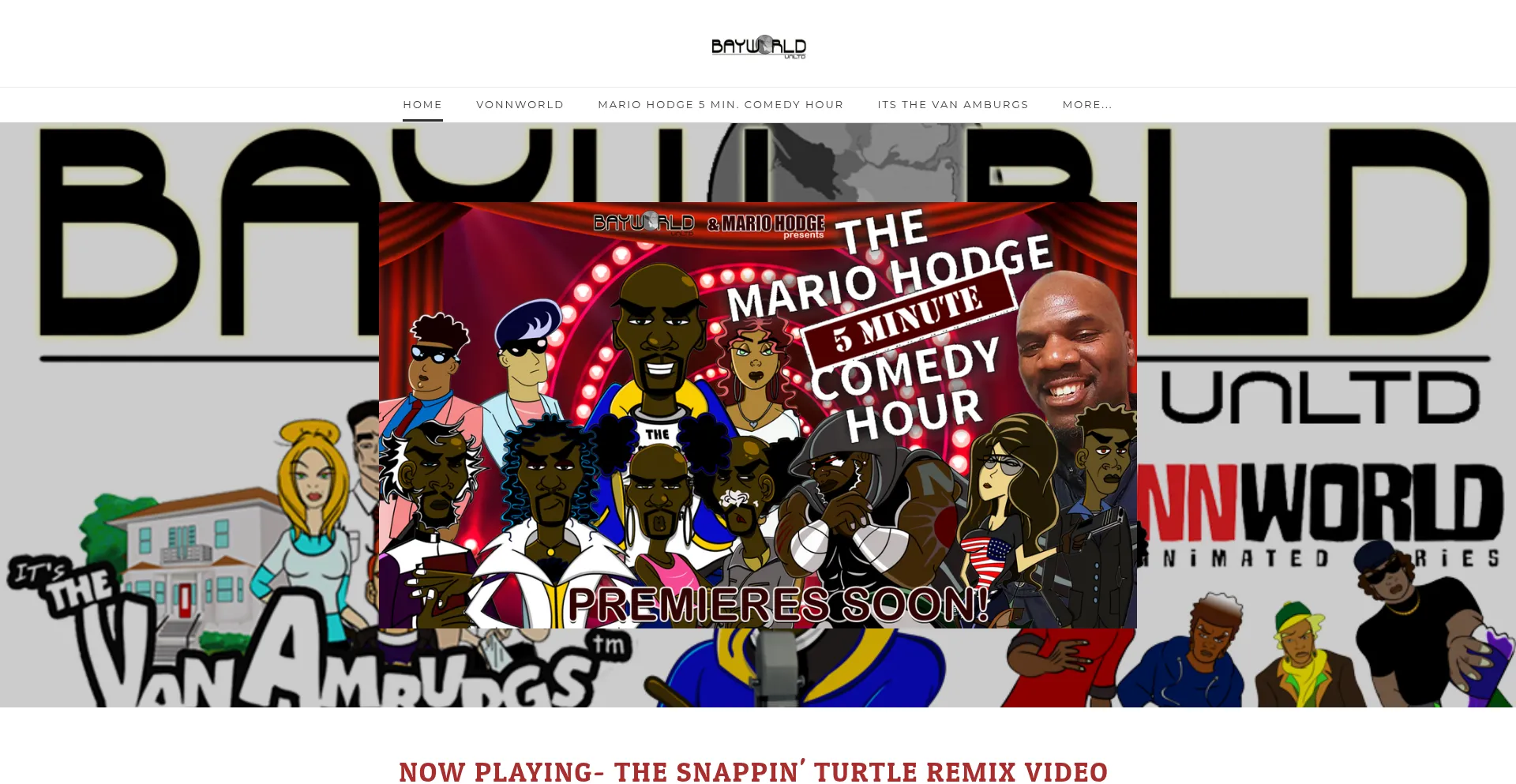 Website screenshot of Bayworldunlimited.com