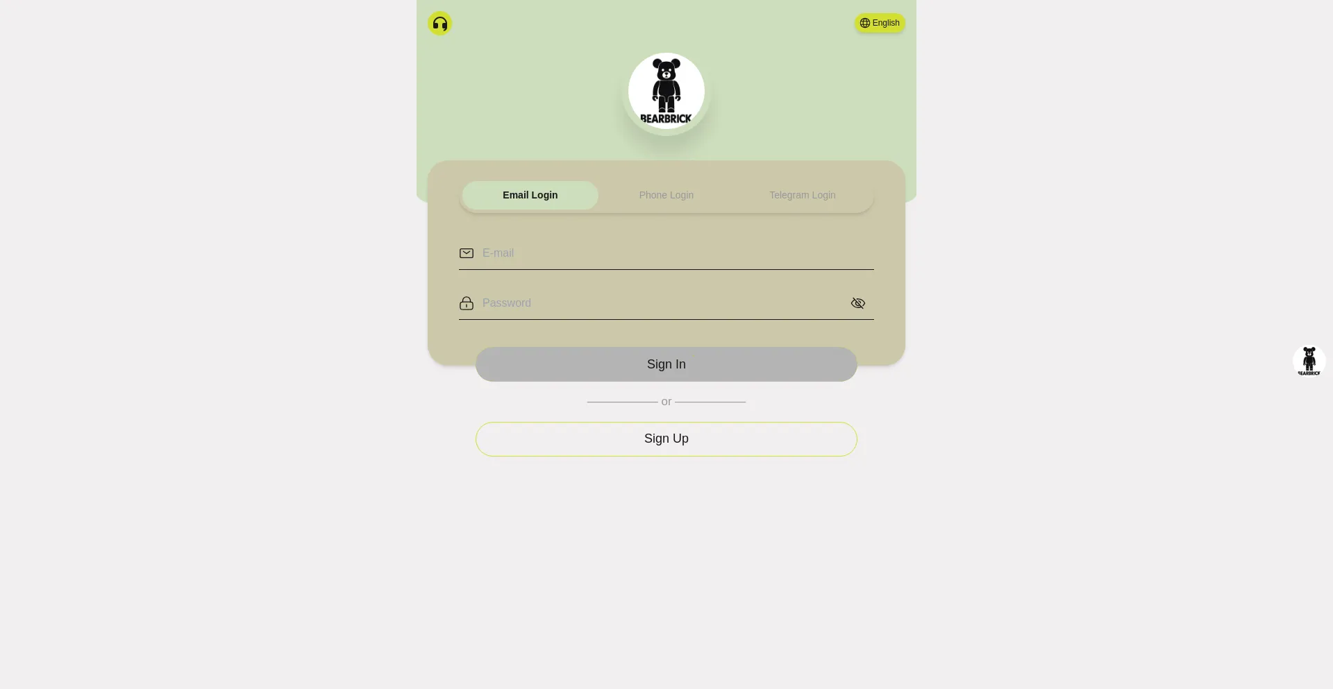 Website screenshot of Bearbrick.today