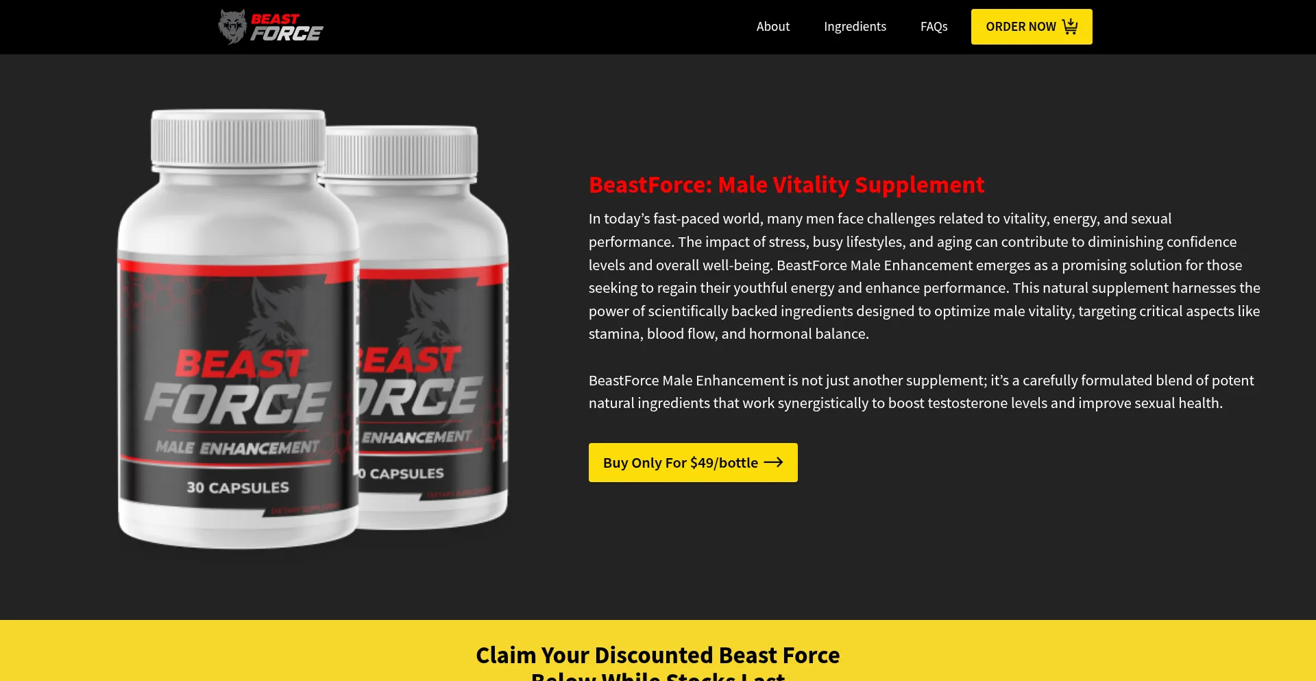 Website screenshot of Beast-force.org