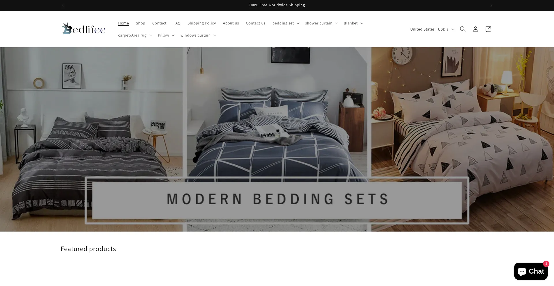 Website screenshot of Bed-lifee.com