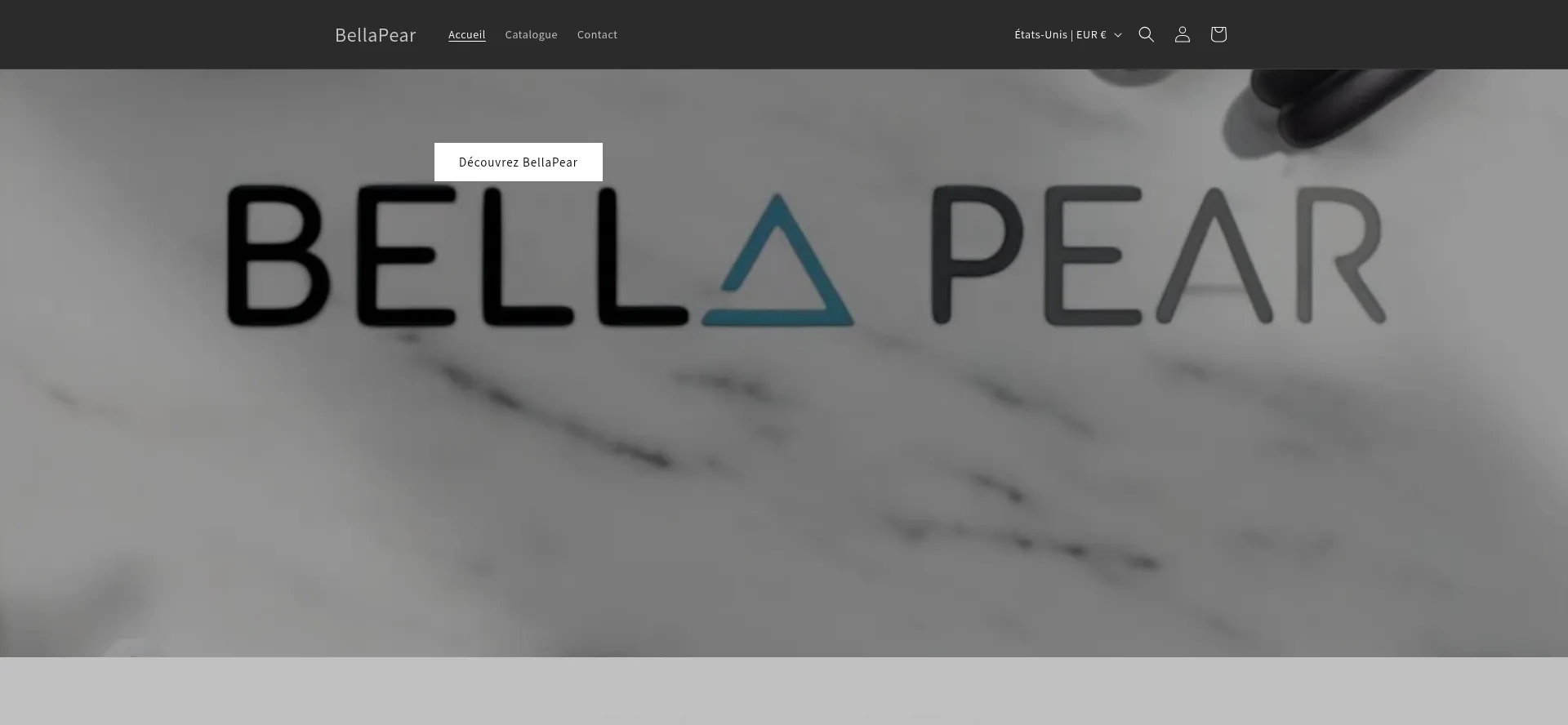 Website screenshot of Bella-pear.com