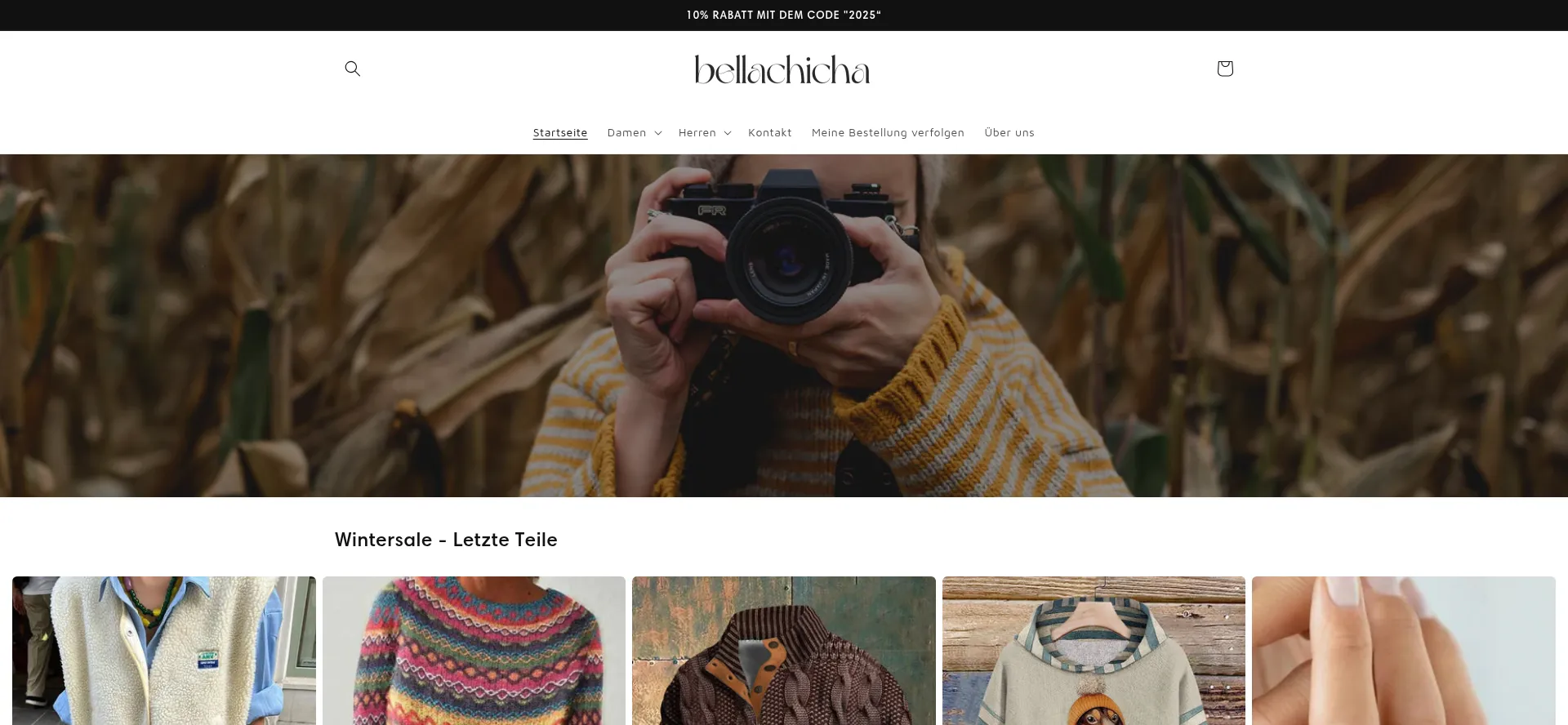 Website screenshot of Bellachicha.com