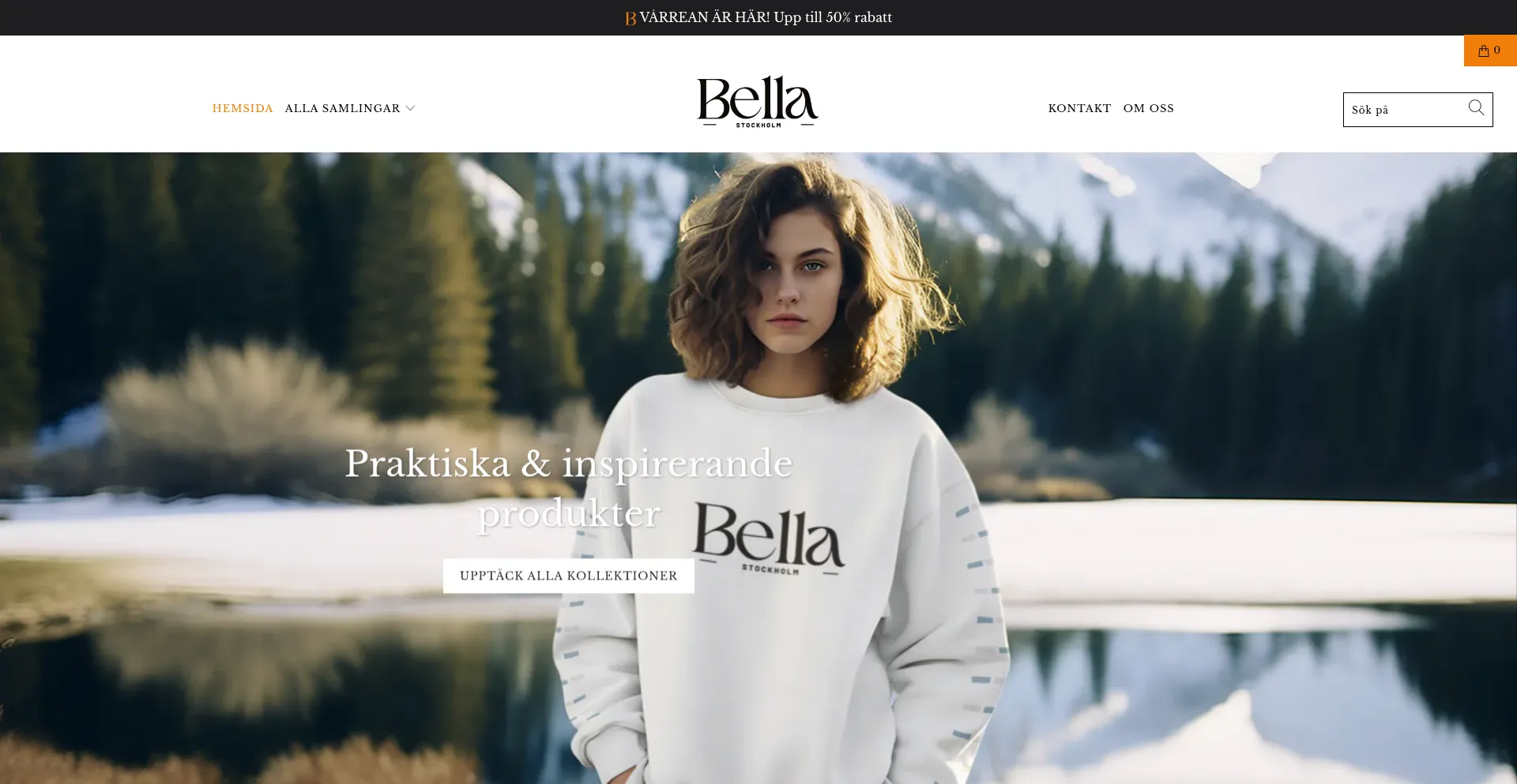 Website screenshot of Bellasverige.se