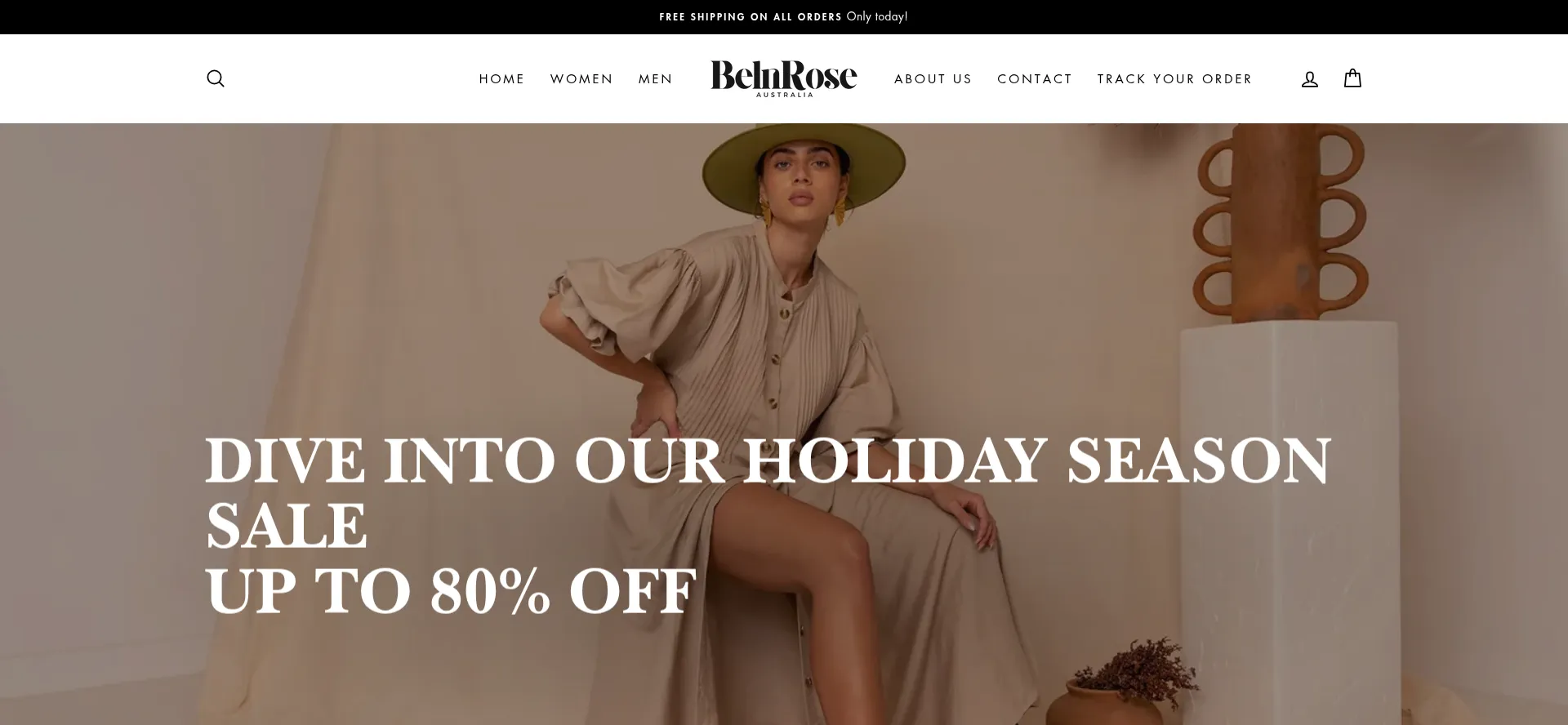 Website screenshot of Belnrose.com